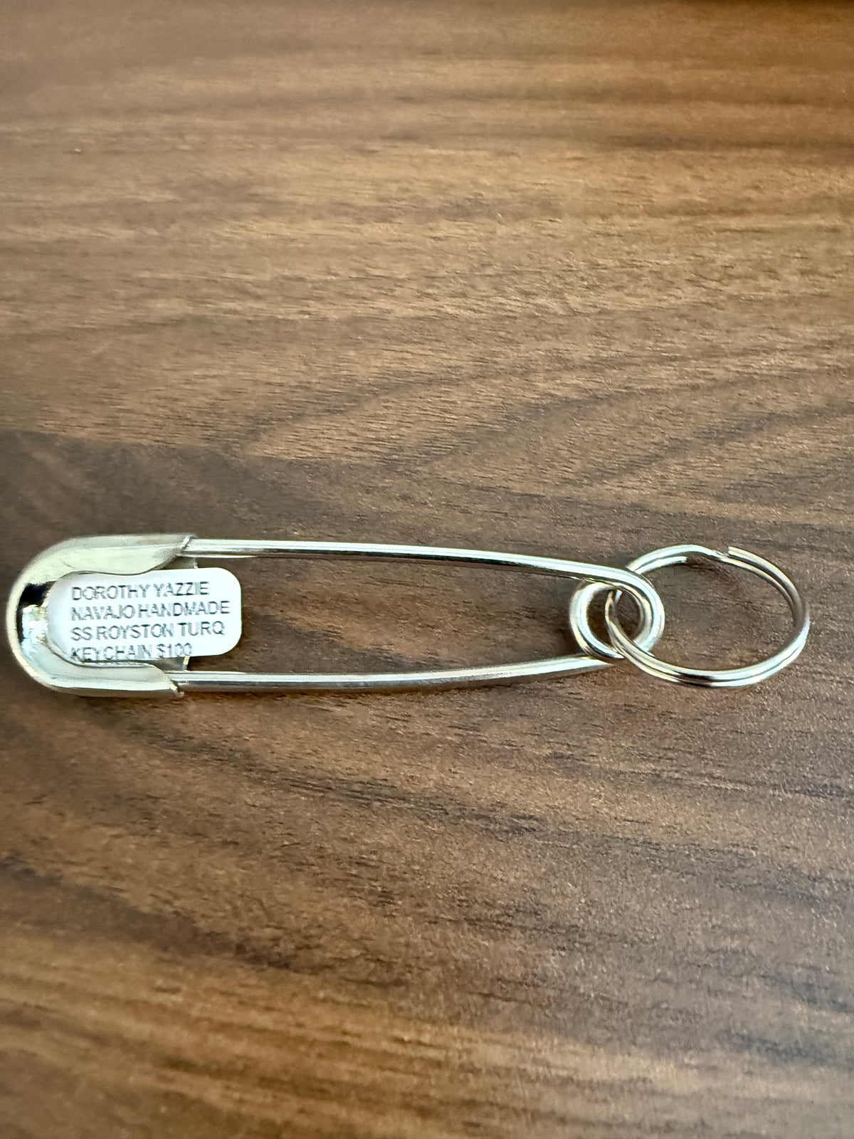 Navajo Handmade Dorothy Yazzie Royston Turquoise Keychain in Sterling Silver (Copy)