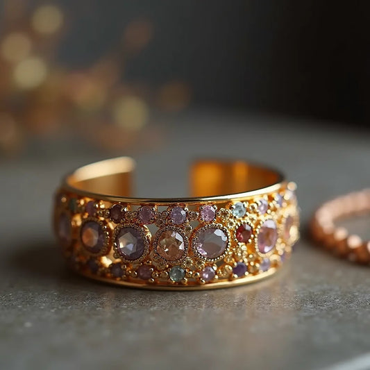 Gemstone Cuff Bracelets - Gemstone Cuff Bracelets: Timeless Shine for Everyday Style