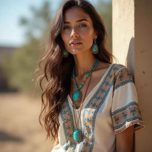 Bohemian, Southwestern, Turquoise, Jewelry - Bohemian Turquoise Jewelry Southwestern Style Essentials