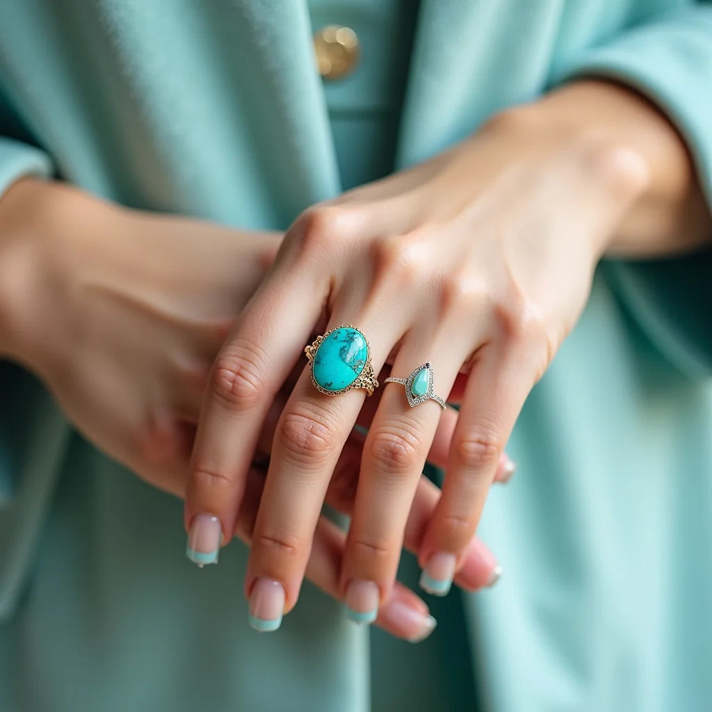 Turquoise Statement Rings - Turquoise Statement Rings: Elevate Everyday Style With Color