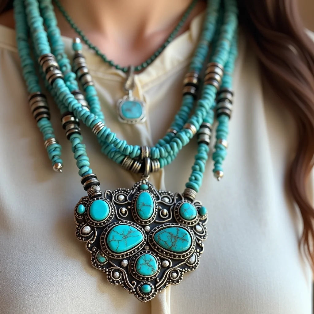 Bohemian, Southwestern, Turquoise, Jewelry - Bohemian Turquoise Jewelry with Southwestern Flair Everyday