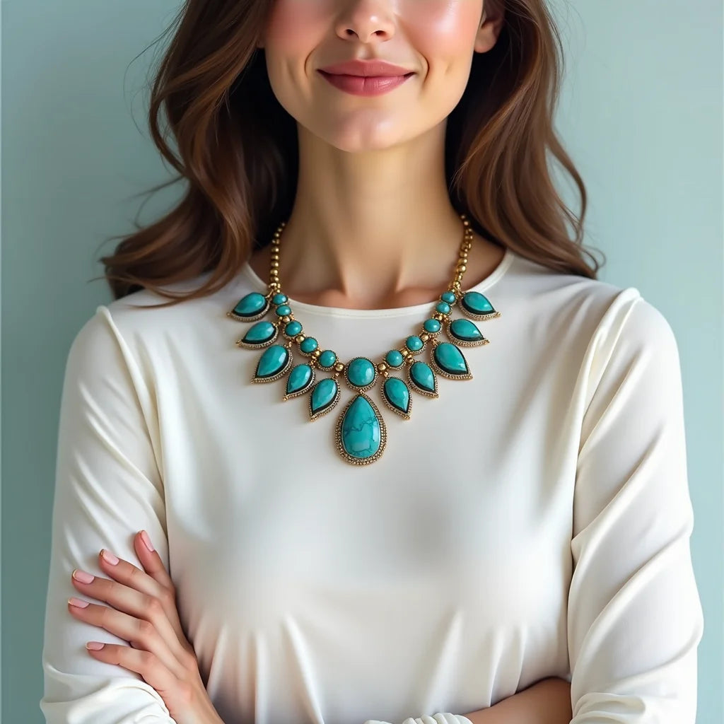 Turquoise Statement Necklace - Turquoise Statement Necklace Styling Elevate Your Look