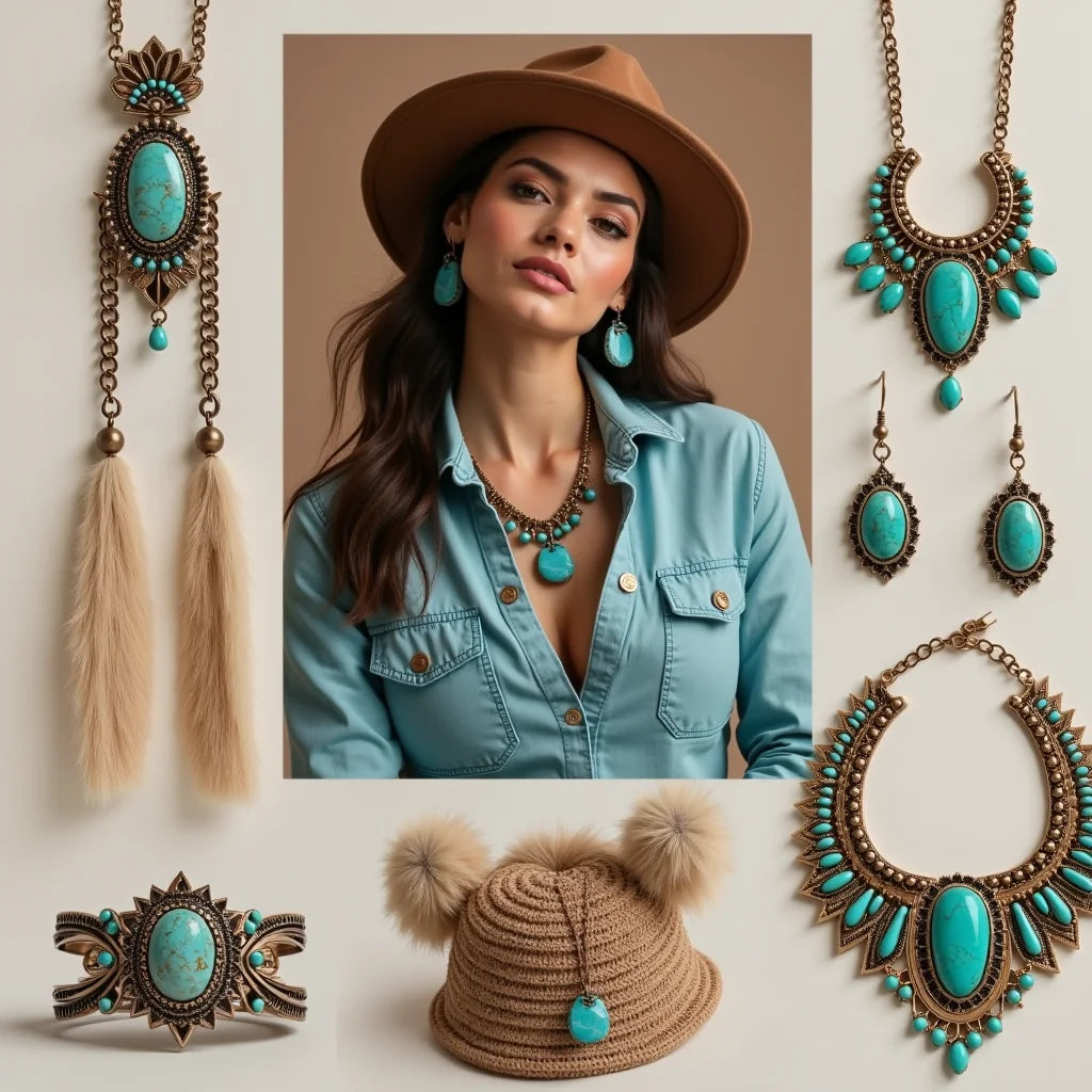 Bohemian, Southwestern, Turquoise, Jewelry - Bohemian Southwest Turquoise Jewelry Timeless Styling Guide