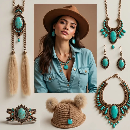 Bohemian, Southwestern, Turquoise, Jewelry - Bohemian Southwest Turquoise Jewelry Timeless Styling Guide