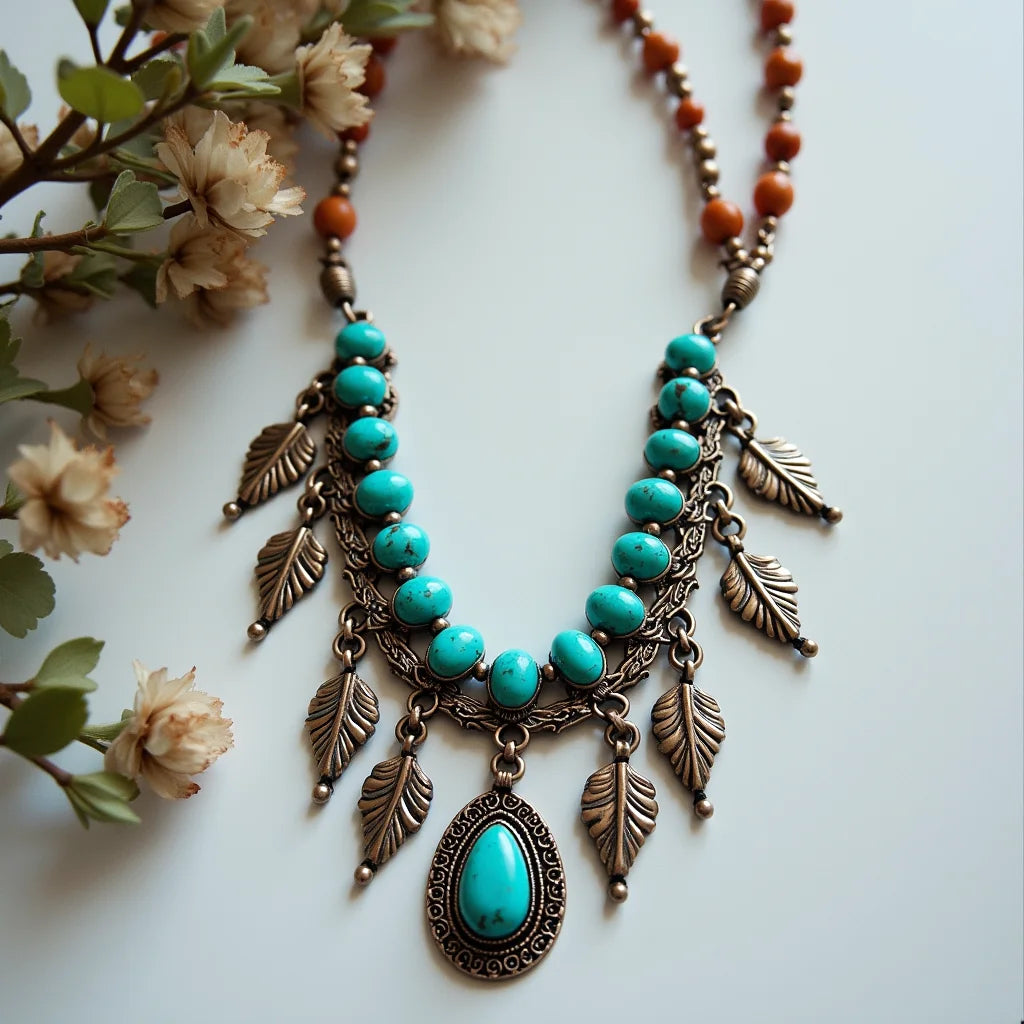Bohemian, Southwestern, Turquoise, Jewelry - Boho Charm Southwestern Turquoise Jewelry Essentials