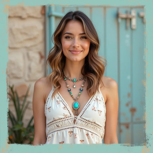 Bohemian, Southwestern, Turquoise, Jewelry - Bohemian Turquoise Southwestern Jewelry Styling Guide