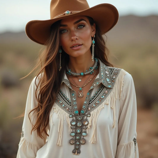 Bohemian, Southwestern, Turquoise, Jewelry - Bohemian Turquoise Jewelry Layering Southwestern Style