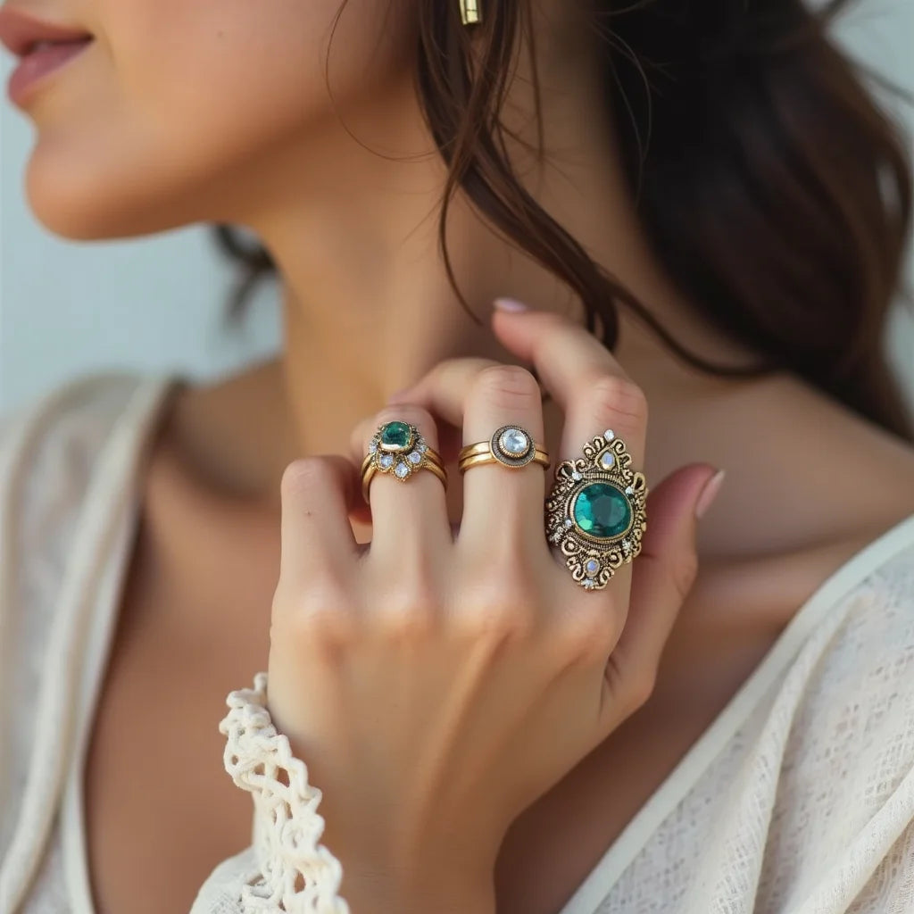 Boho Chic Rings - Boho Chic Rings Effortless Layering for Everyday Style