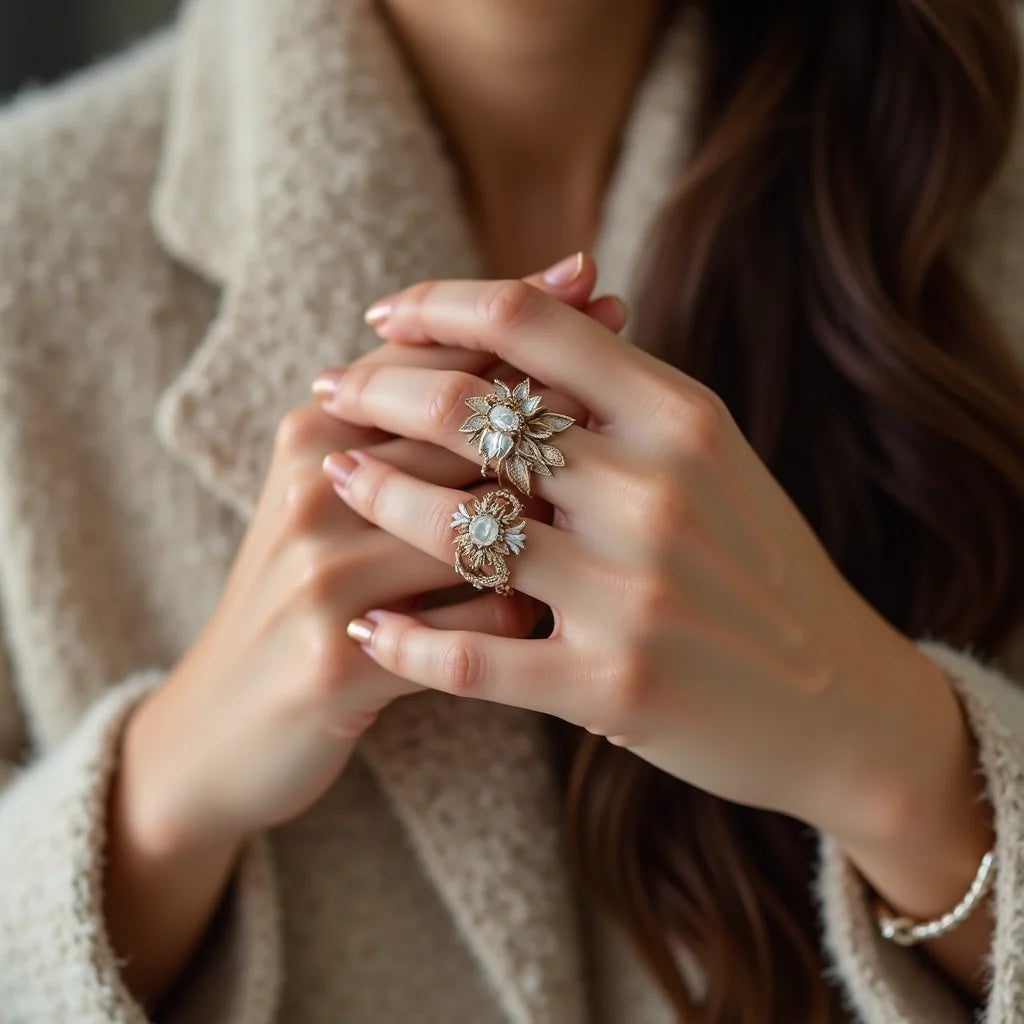 Trendy Boho Rings For Women - Trendy Boho Rings for Women Layered Style Essentials
