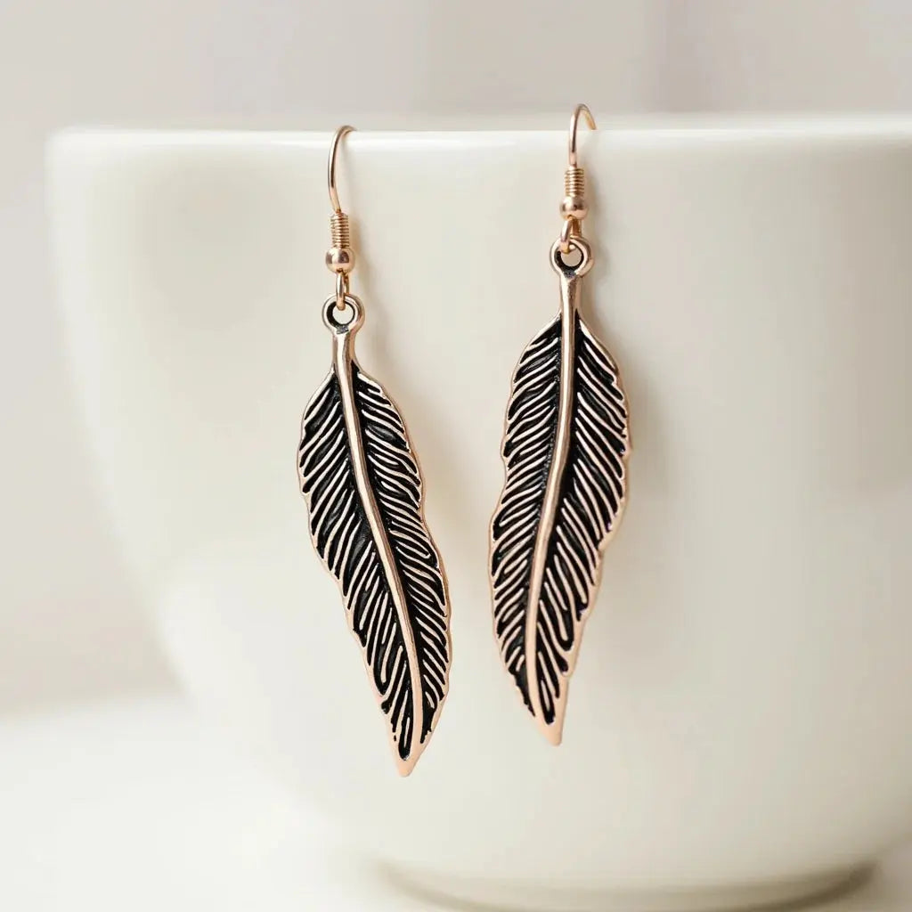 Feather Motif Earrings - Feather Motif Earrings: A Timeless Accessory Guide