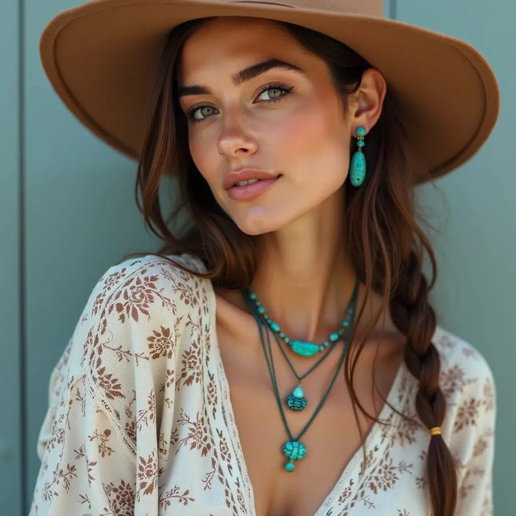 Bohemian, Southwestern, Turquoise, Jewelry - Bohemian Southwestern Turquoise Jewelry for Everyday Shine
