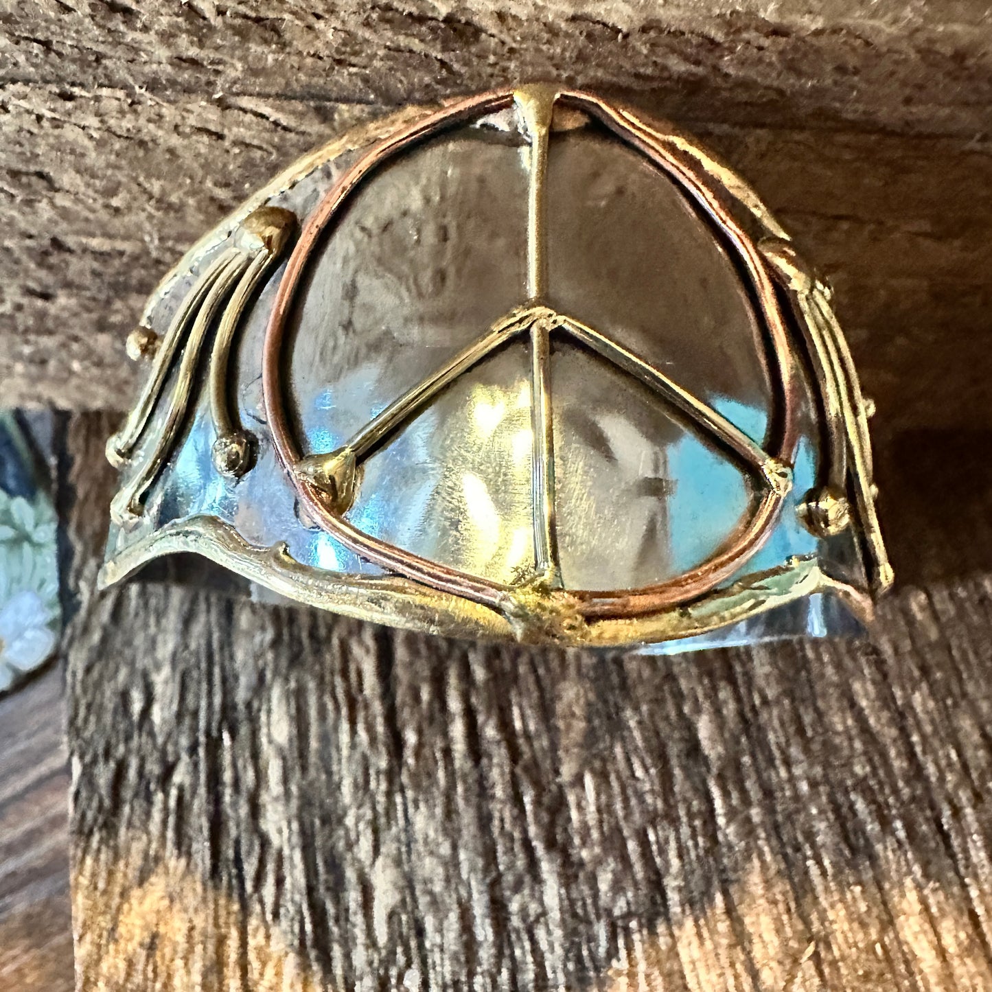Boho Handmade Artesian Hippie Mixed Metal Wide Cuff Bracelet Bangle, Gift Box - Silver Elegant