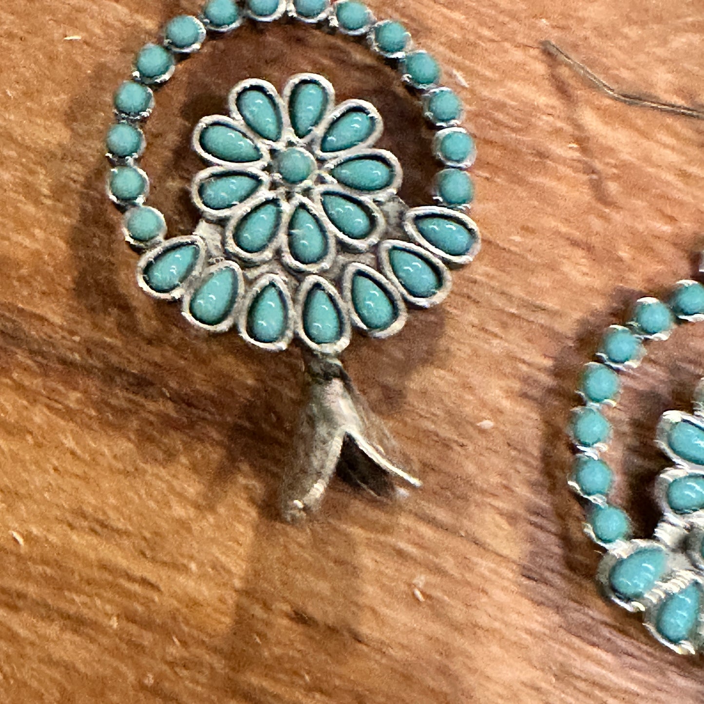 Turquoise Blossom Charm Earrings: Nature's Elegance WildWestBoho