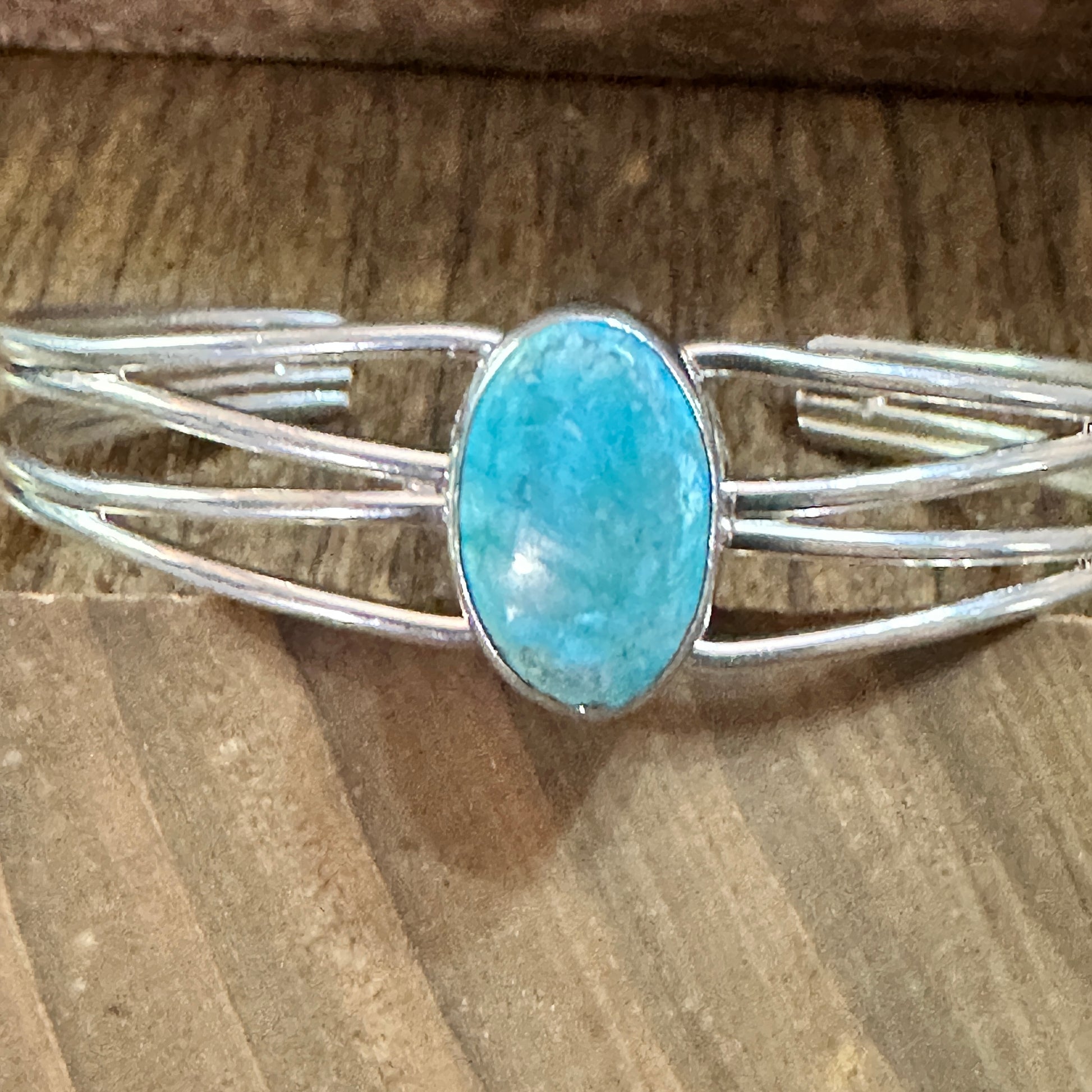 Navajo Turquoise Spiny Sterling Silver Bracelet Loop Cuff Stamped Begay Silver Elegant