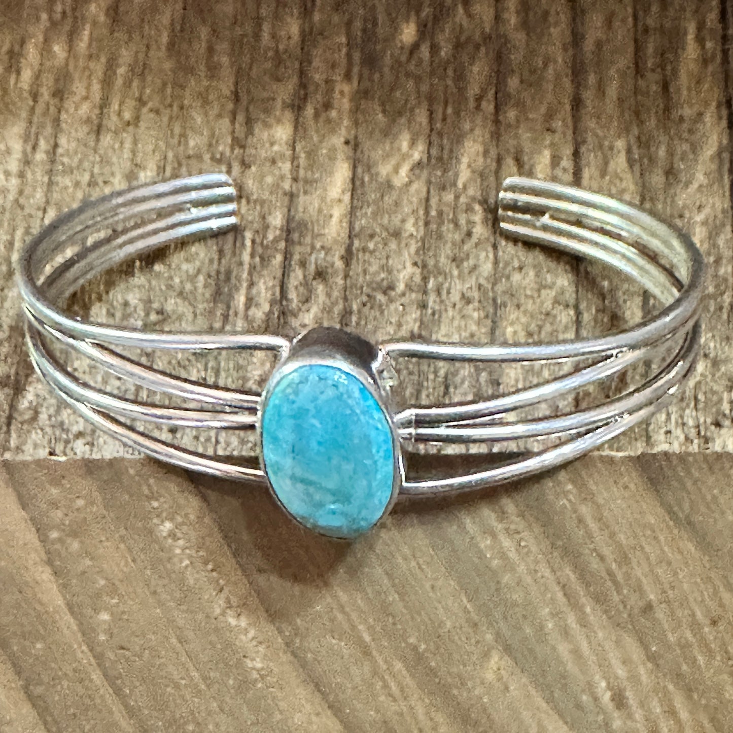 Navajo Turquoise Spiny Sterling Silver Bracelet Loop Cuff Stamped Begay Silver Elegant