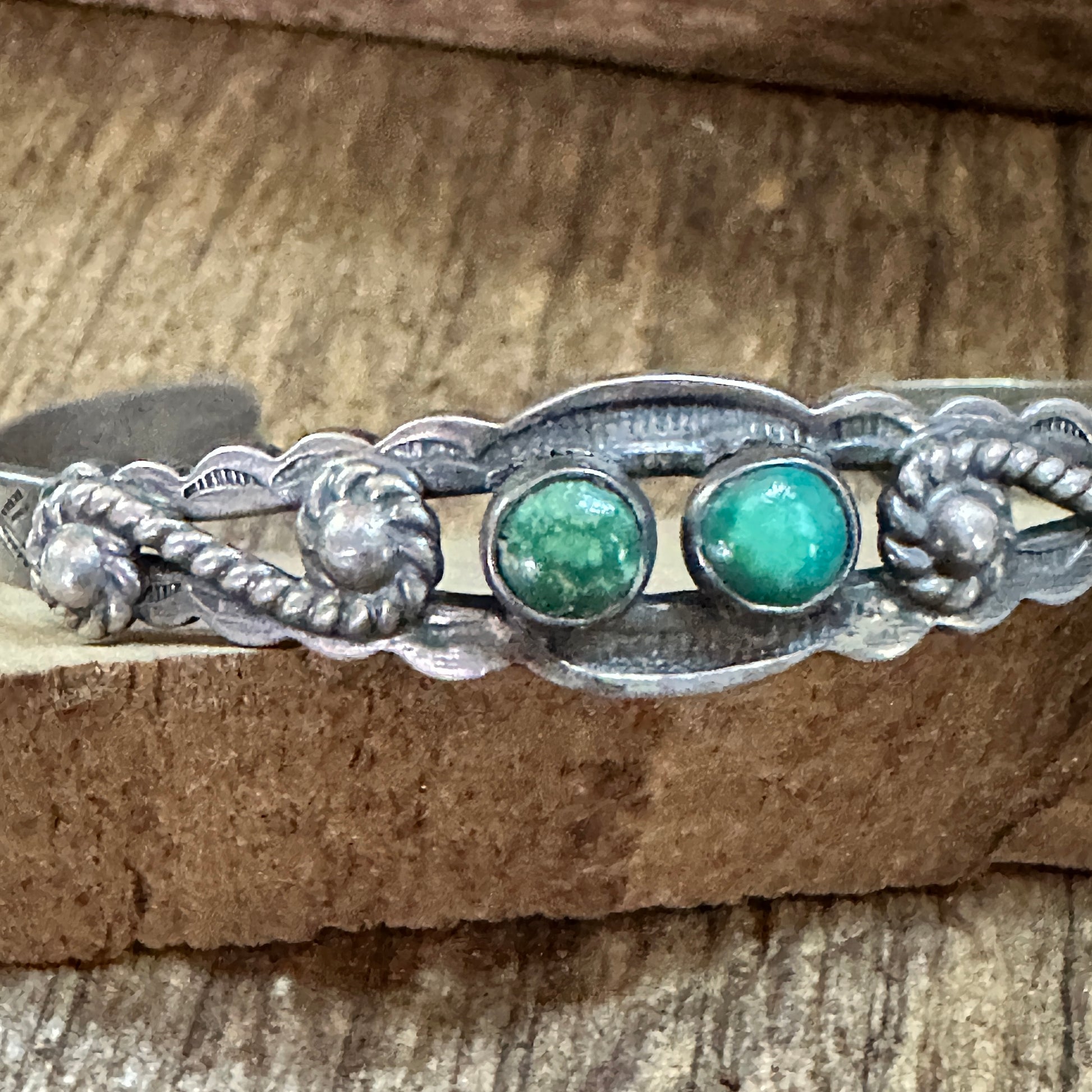 Handmade Navajo Style Spice Mojave Oxidized Sterling Silver Cuff Bracelet Silver Elegant