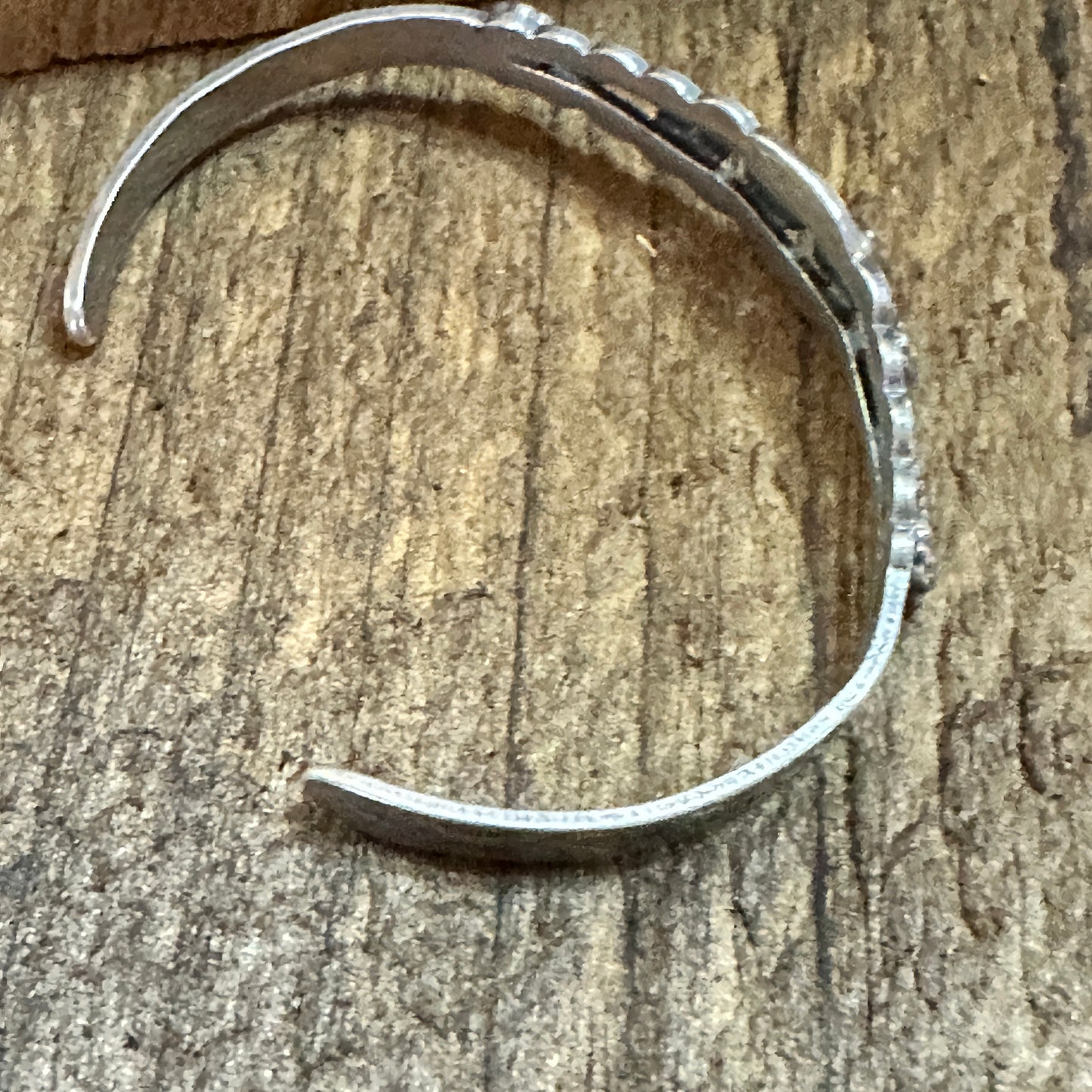 Handmade Navajo Style Spice Mojave Oxidized Sterling Silver Cuff Bracelet Silver Elegant
