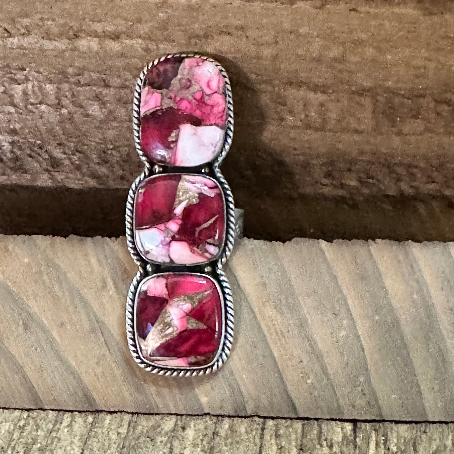 Handmade Sterling Silver Dahlia Rose Adjustable Ring by Nizhoni Silver Elegant