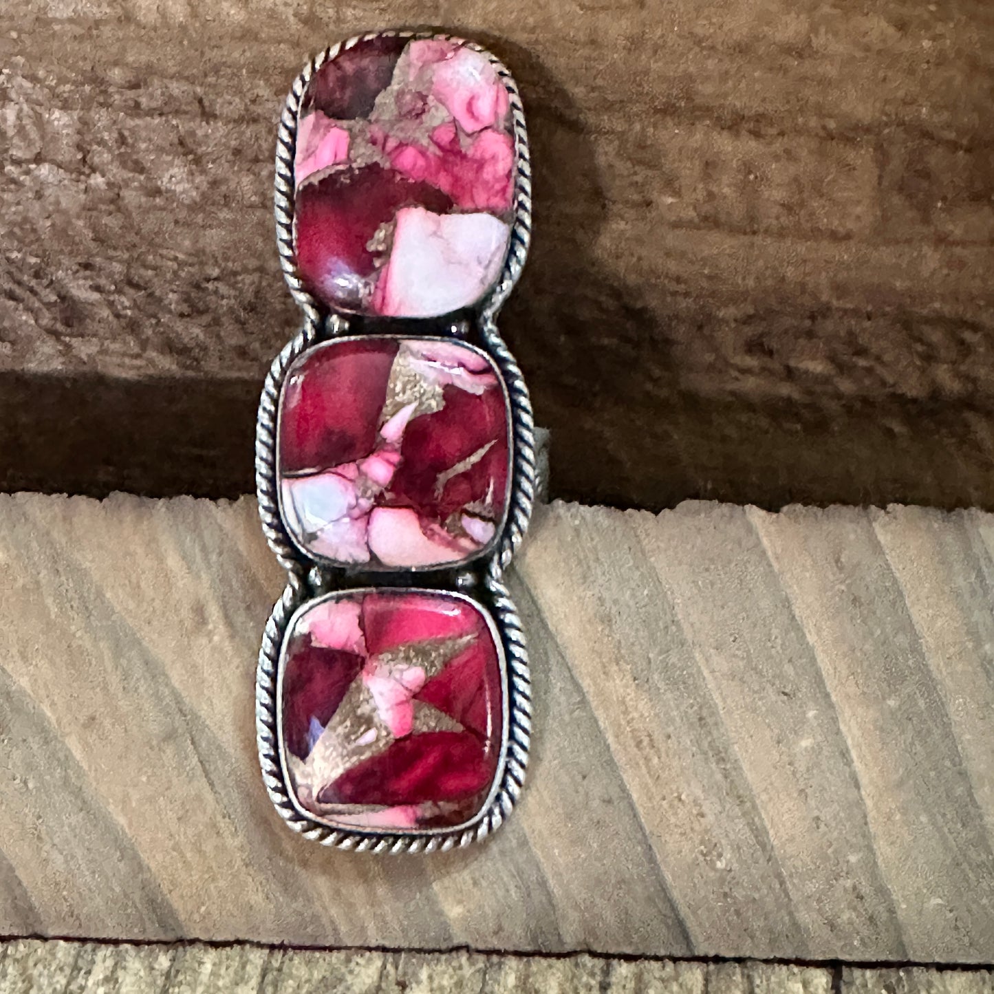Handmade Sterling Silver Dahlia Rose Adjustable Ring by Nizhoni Silver Elegant