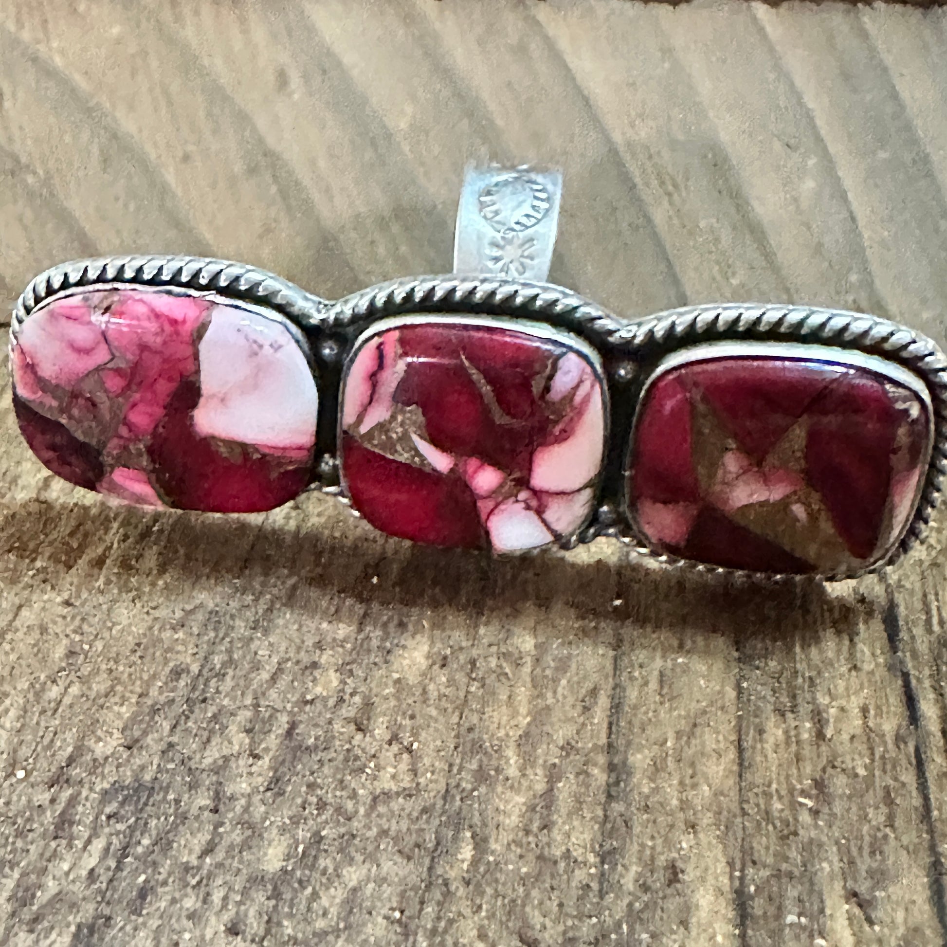 Handmade Sterling Silver Dahlia Rose Adjustable Ring by Nizhoni Silver Elegant