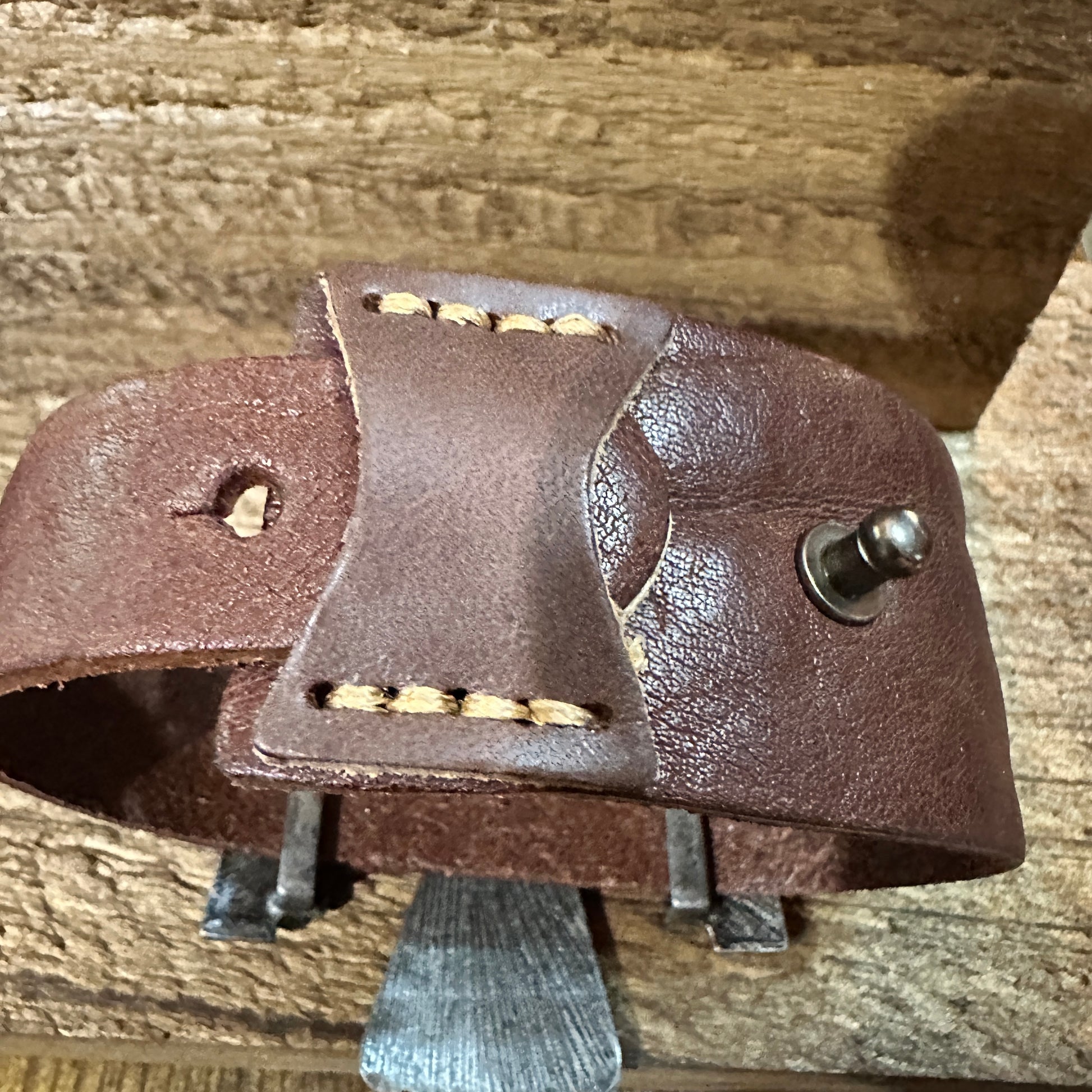 Brown Leather Bracelet , Native American Thunderbird,  Western Style WildWestBoho