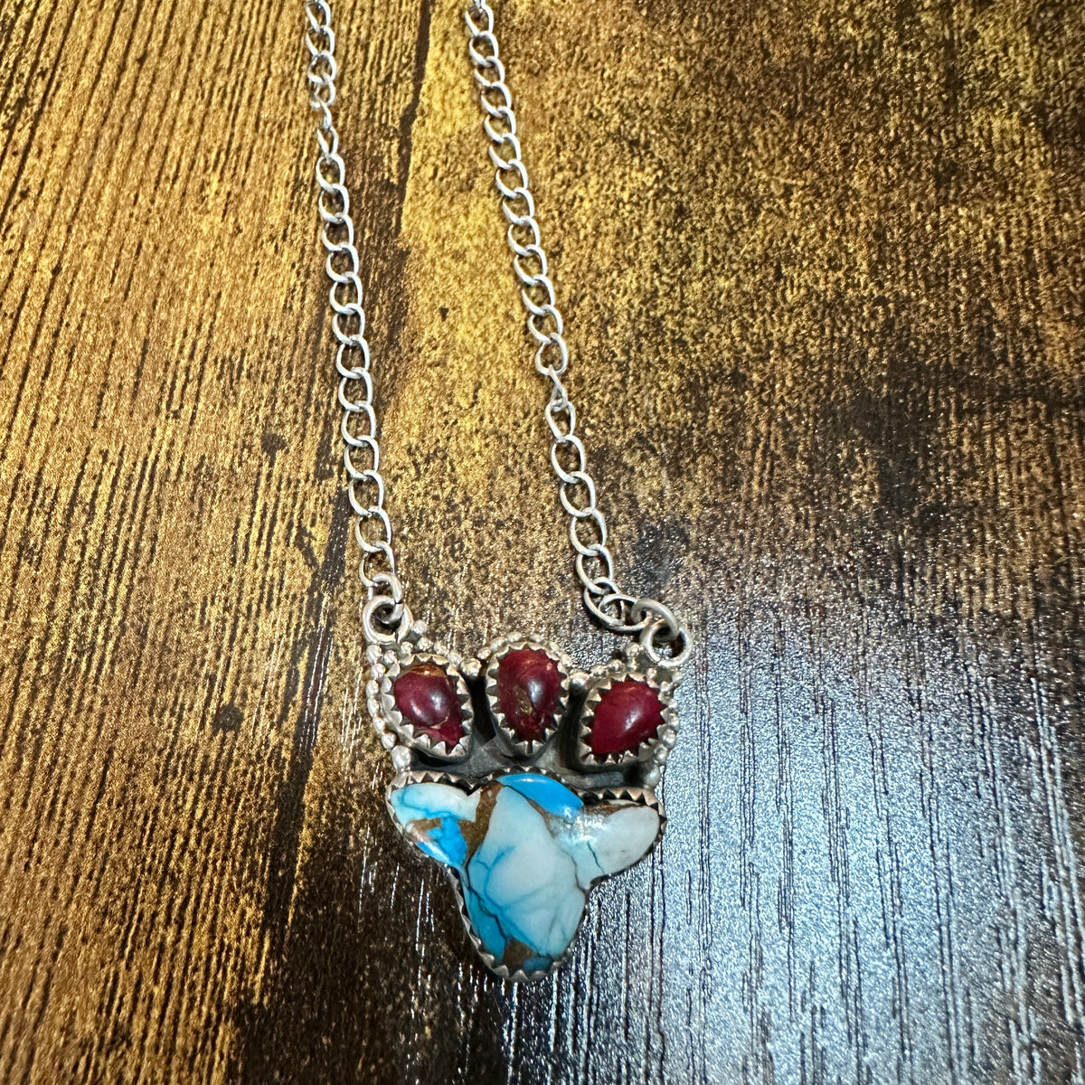 Kingman Dahlia Rose Necklace , 925 Sterling Silver, Signed Silver Elegant