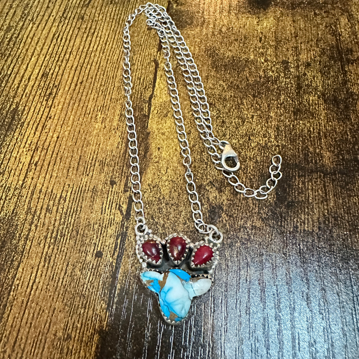 Kingman Dahlia Rose Necklace , 925 Sterling Silver, Signed Silver Elegant