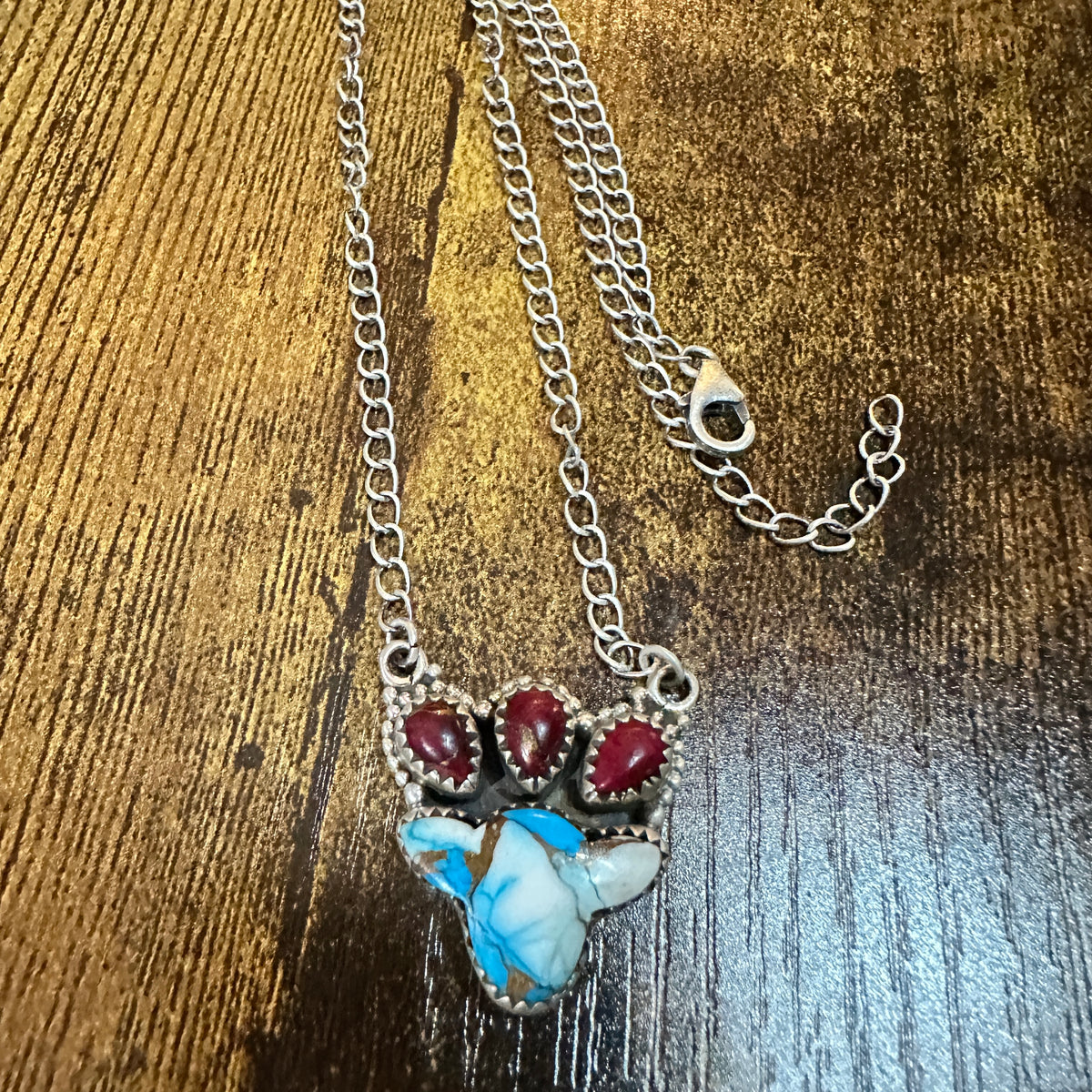 Kingman Dahlia Rose Necklace , 925 Sterling Silver, Signed Silver Elegant