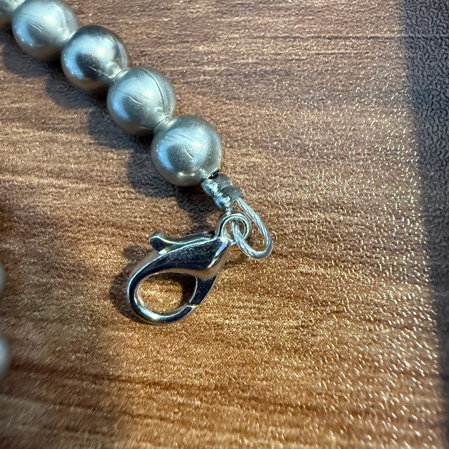 Handcrafted Western Chic, 16 Inch Silver Plated Beads Necklace with 3 Inch Extender WildWestBoho