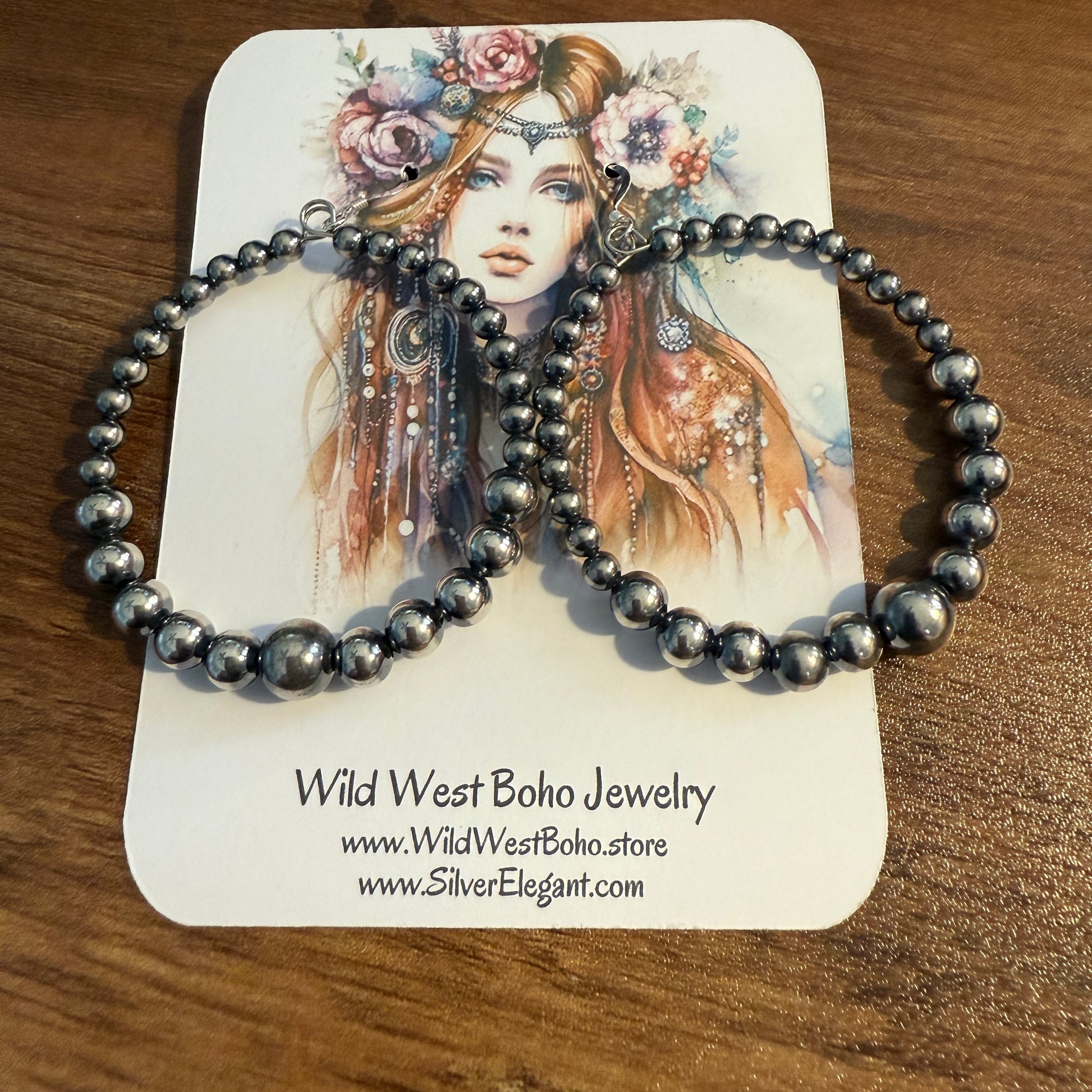 Only Sterling Silver Pearl Hoops Handcrafted Western Wedding Jewelry WildWestBoho