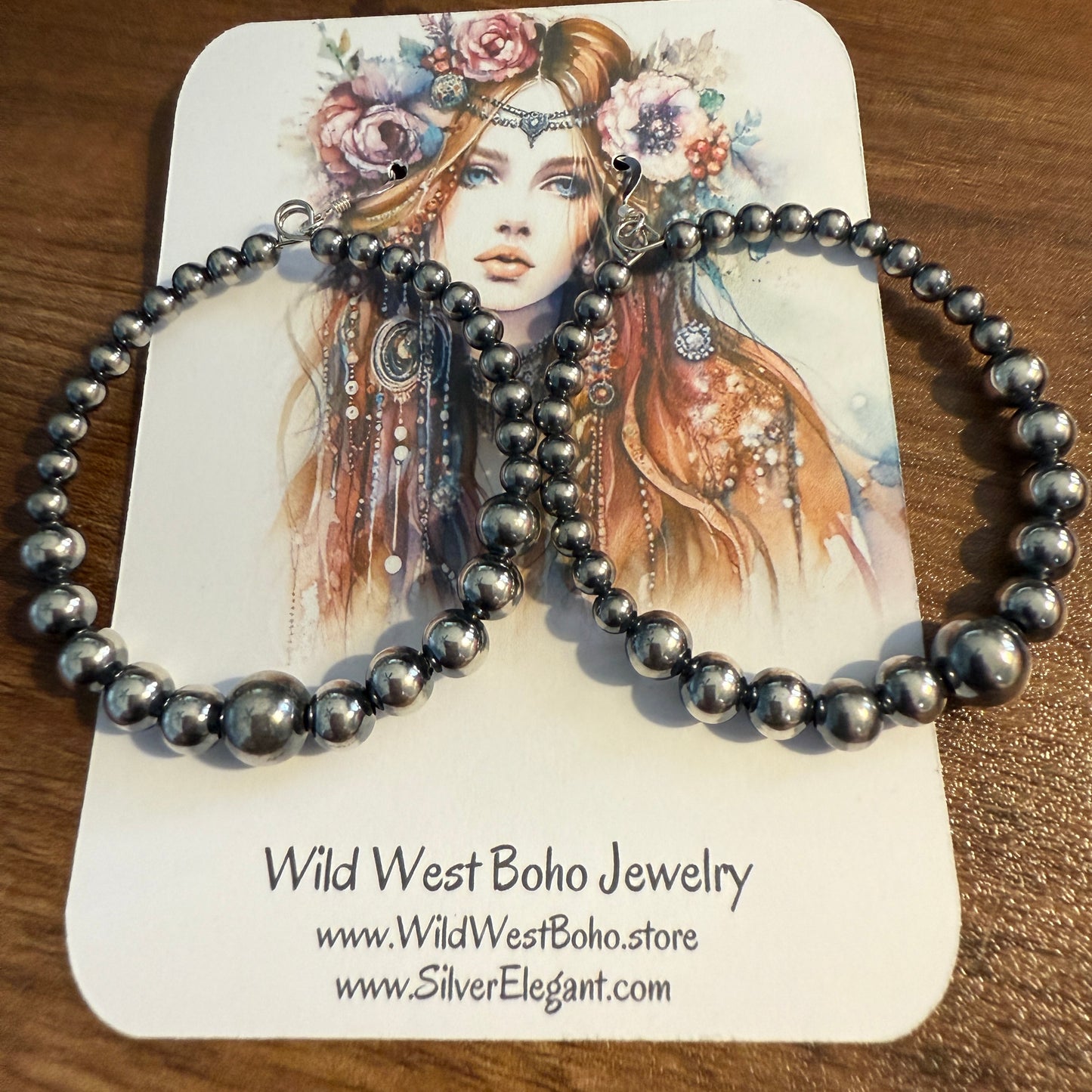 Only Sterling Silver Pearl Hoops Handcrafted Western Wedding Jewelry WildWestBoho