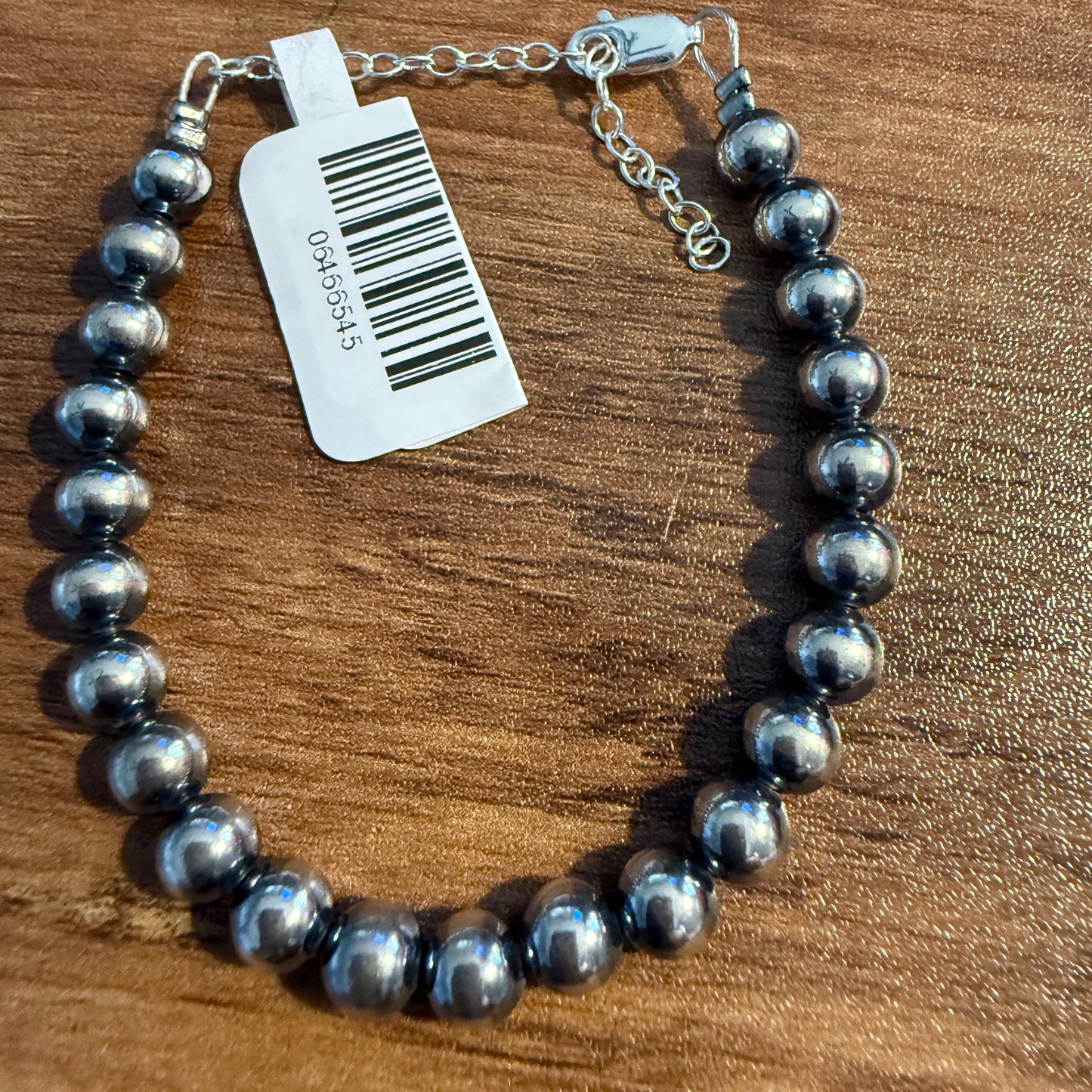 Sterling Silver Pearl Bracelet , 6 mm Pearls, 2 inch extender WildWestBoho
