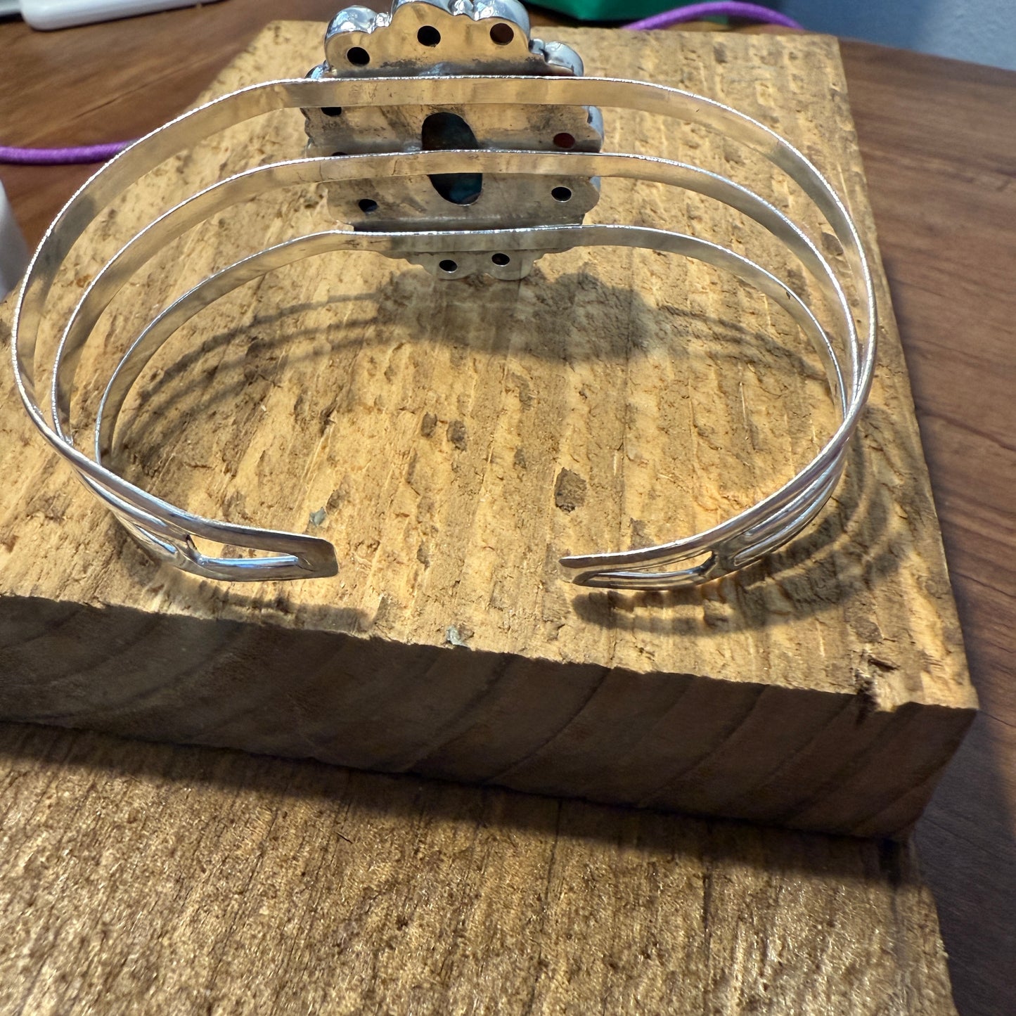 Spiny Oyster Turquoise Gemstone Cuff Sterling Silver Silver Elegant