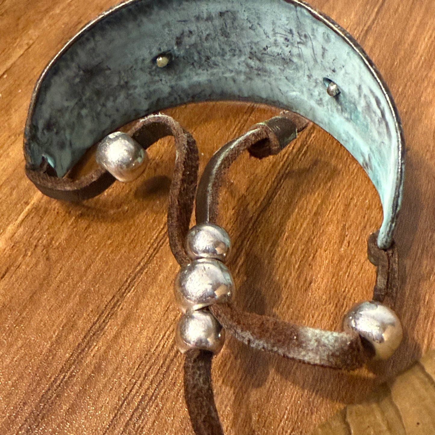 Hide Your Crazy And Act Like Lady Western Bracelet Cuff With Patina Turquoise Blue And Bullet Rhinestone Centerpiece WildWestBoho