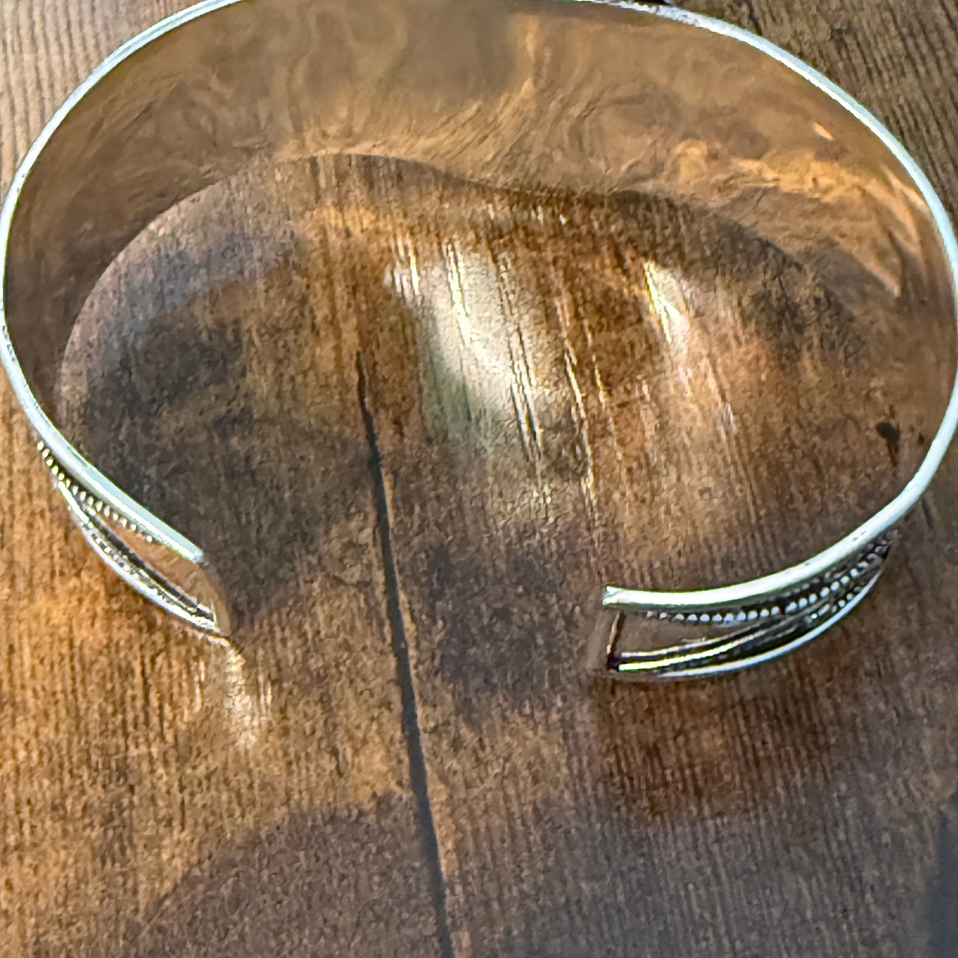 Chrysoprase Natural Gemstone 925 Sterling Silver Cuff Bangle Adjustable Silver Elegant