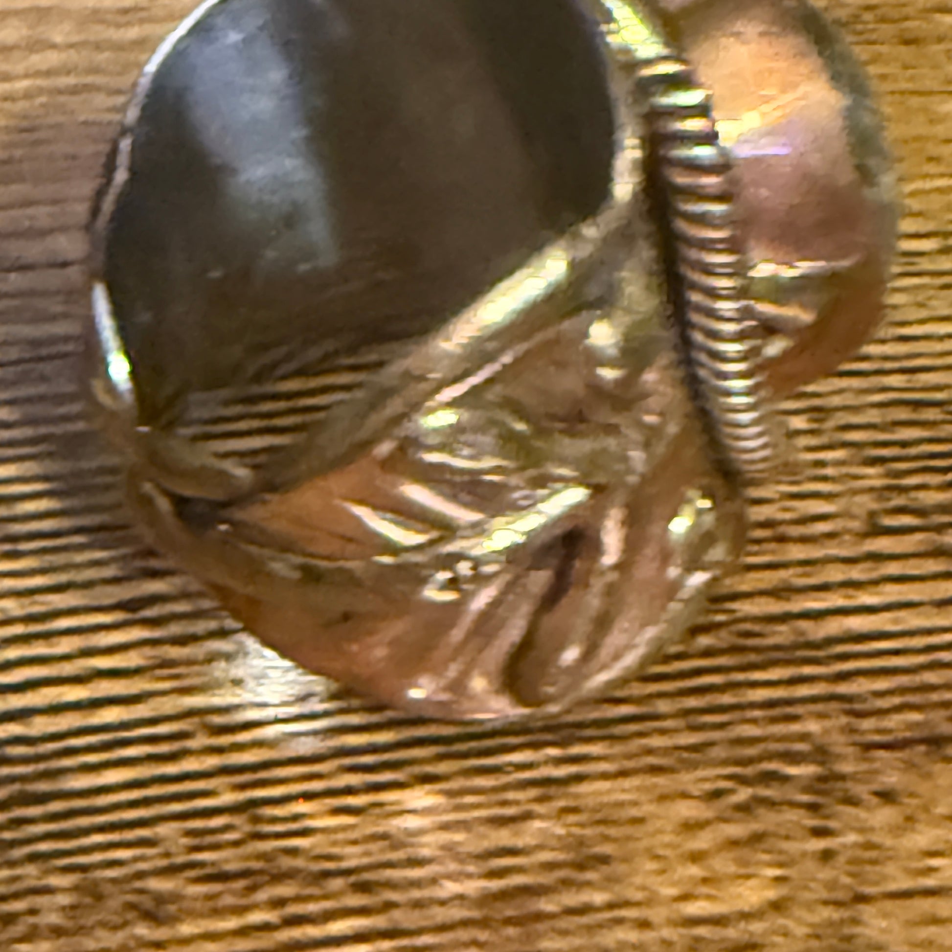 Green Labradorite Ring Adjustable Handcrafted Gemstone Mixed Metals Silver Elegant