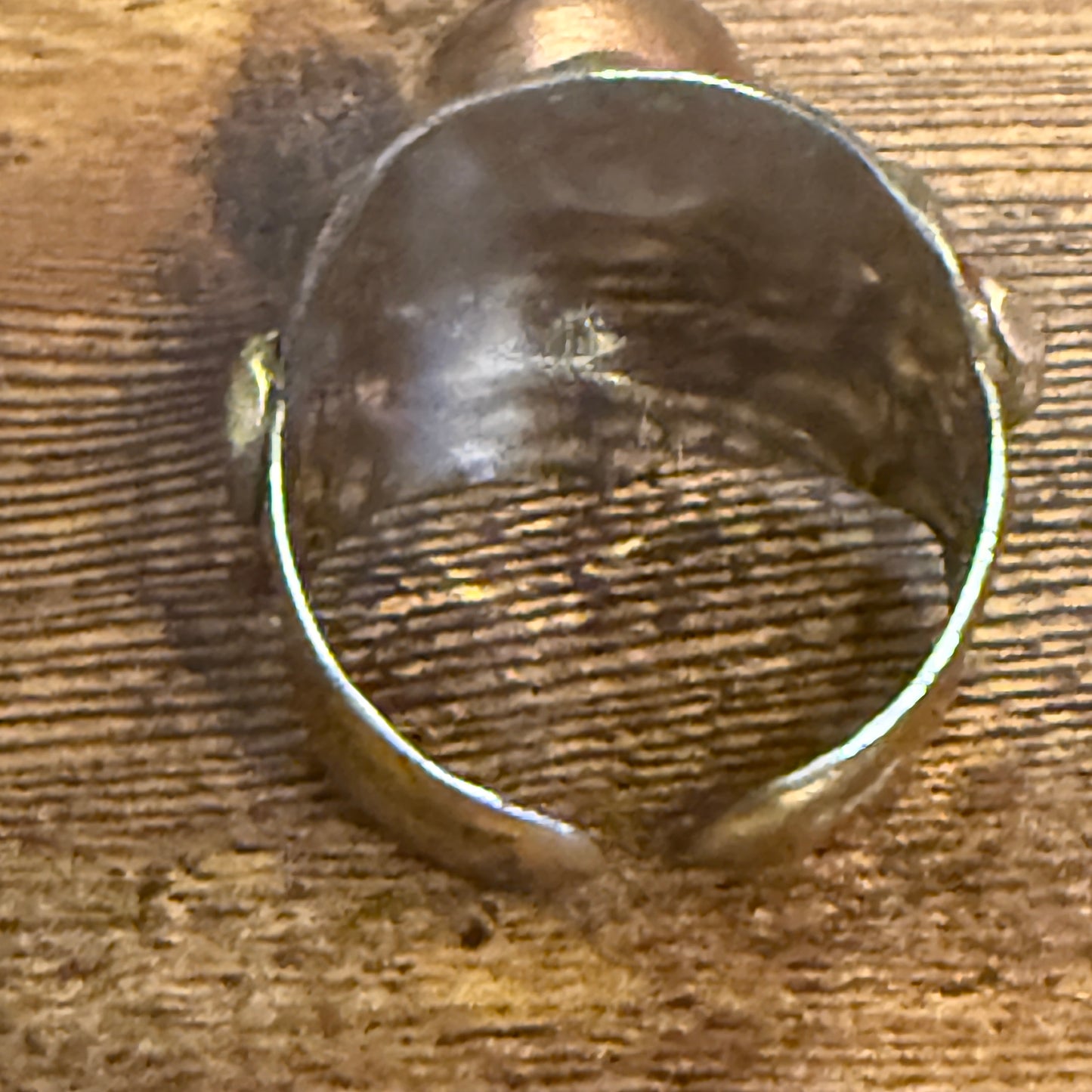 Handcrafted Blue Lapis Natural Gemstone Adjustable Ring Mixed Metals Silver Elegant