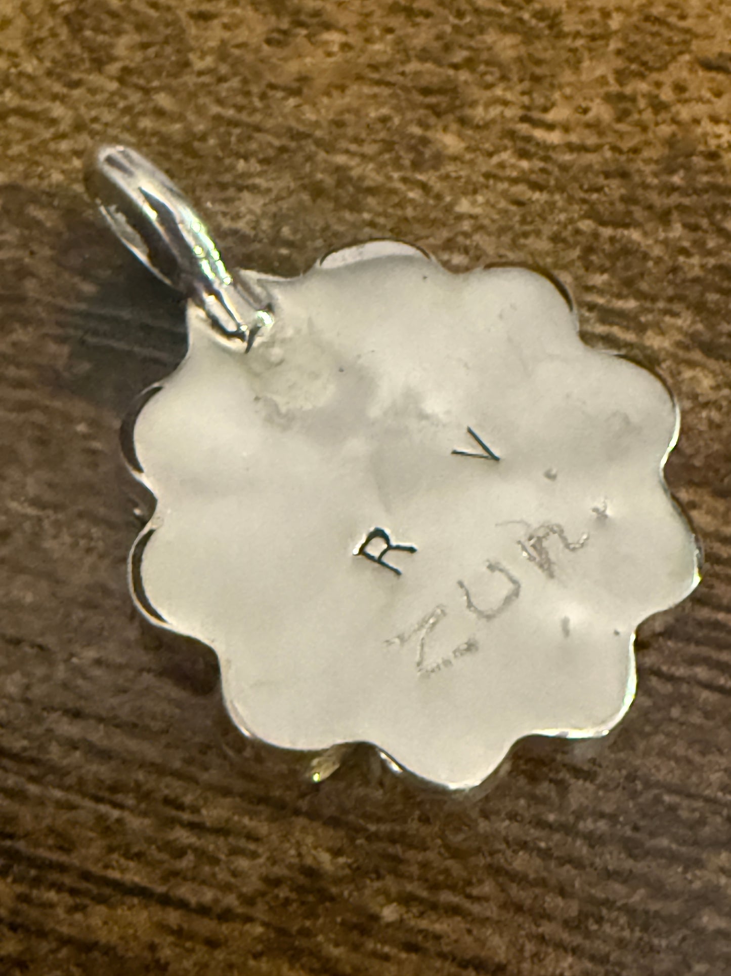 RV Zuni Native Inspired Inspired Coral Inlay Sunface Pendant Sterling Silver Silver Elegant