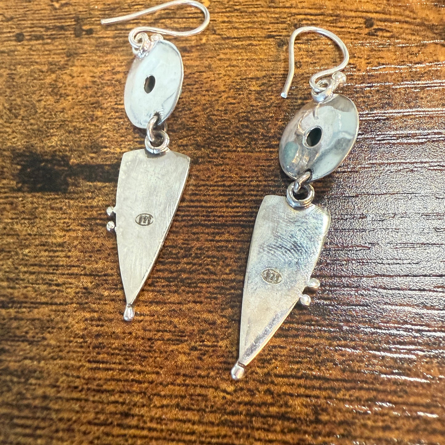 Kingman Turquoise Gemstone Handmade 925 Sterling Silver Earrings 2.34 Inches Silver Elegant