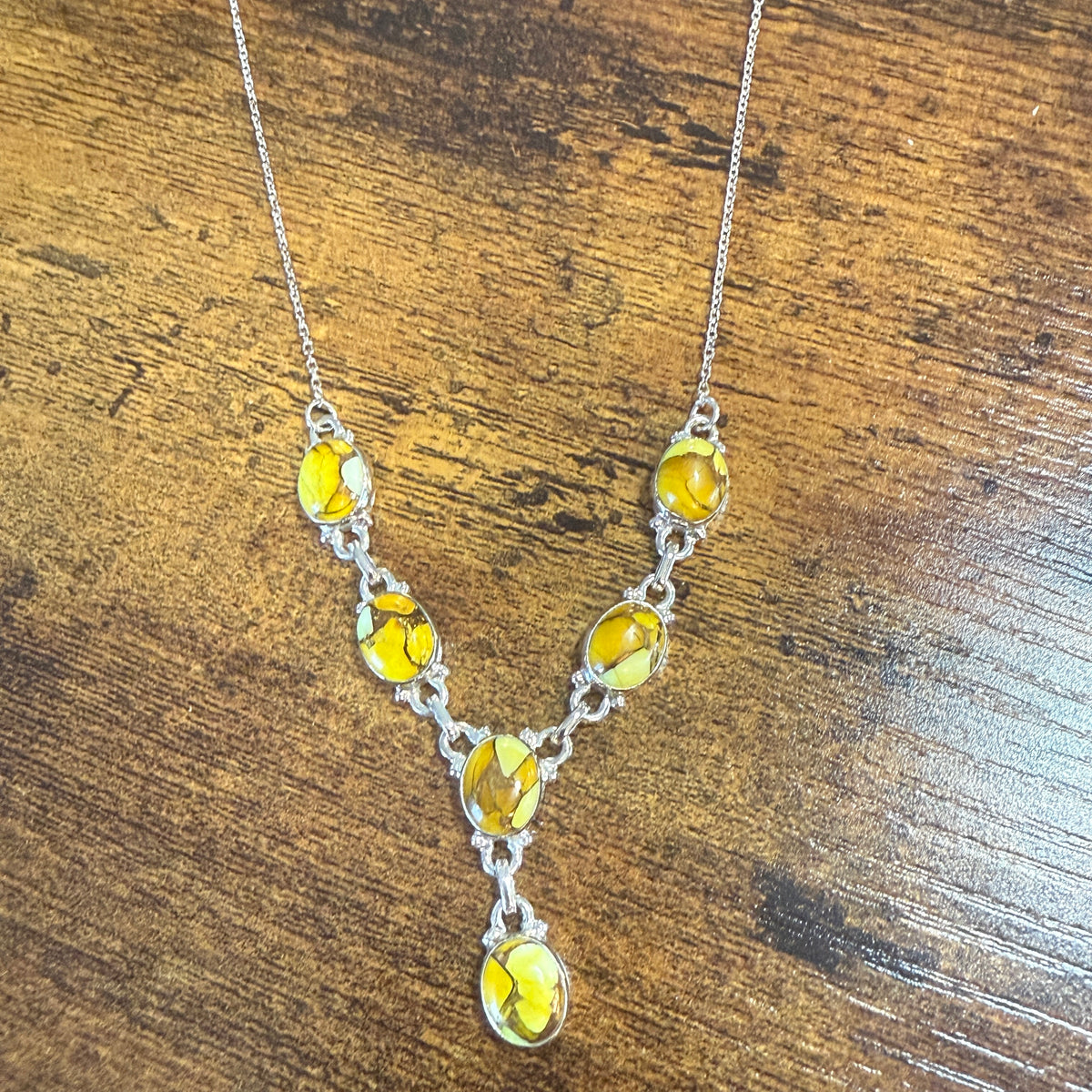 Honey Dahlia Lariat Necklace In 925 Sterling Silver Adjustable 18 To 20 Inch Silver Elegant
