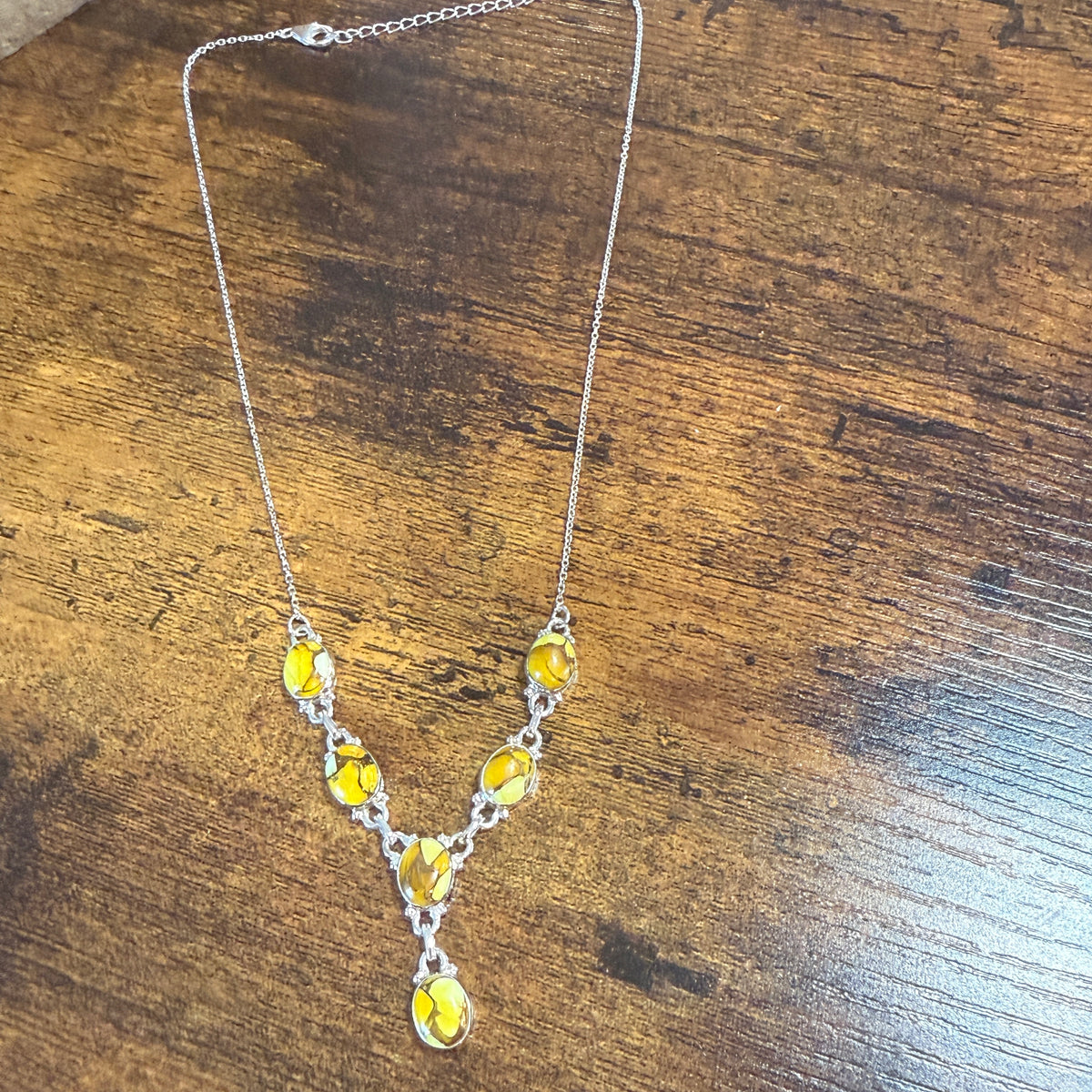 Honey Dahlia Lariat Necklace In 925 Sterling Silver Adjustable 18 To 20 Inch Silver Elegant