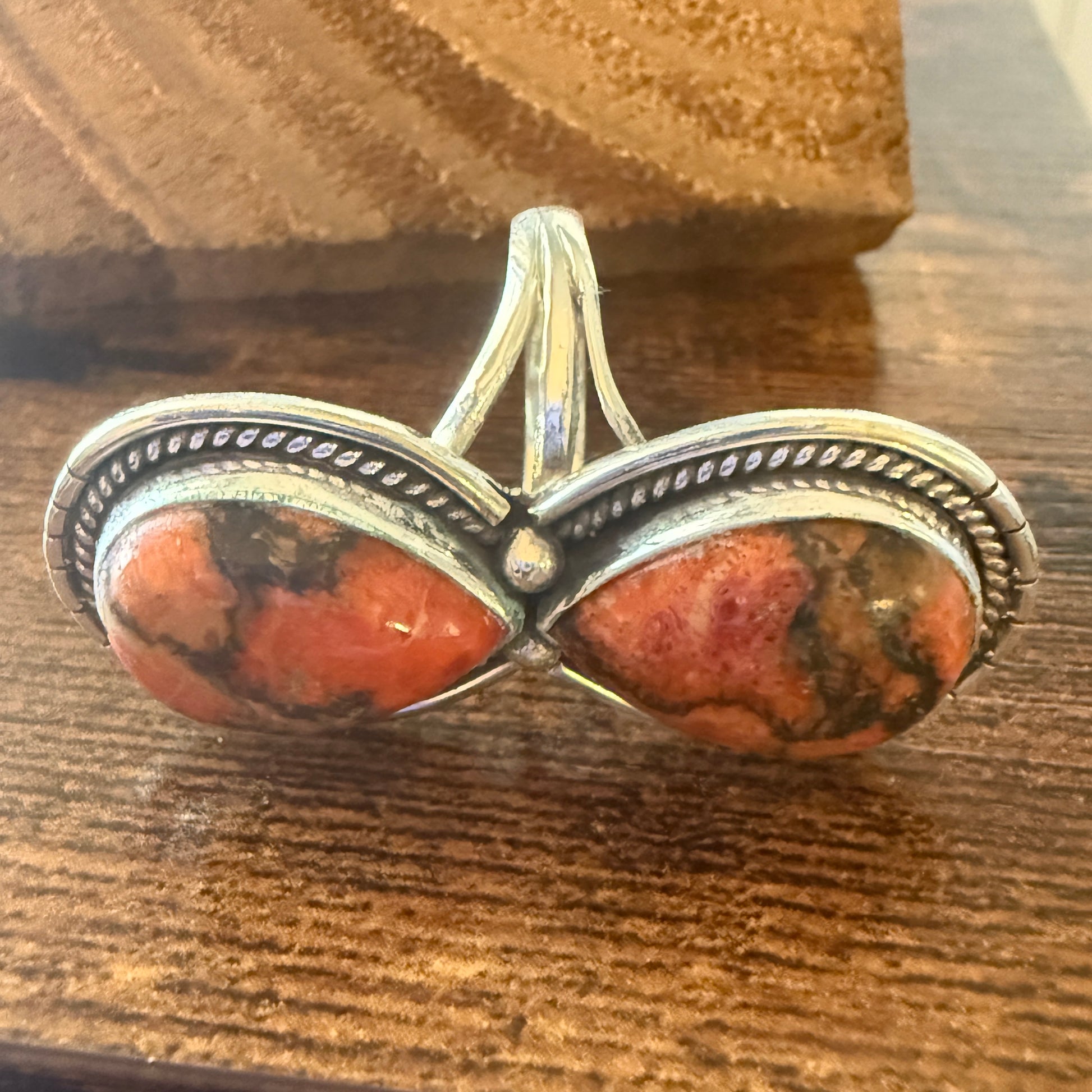 Oyster Copper Turquoise Ring 925 Sterling Silver Handmade Jewelry Size 9 Silver Elegant