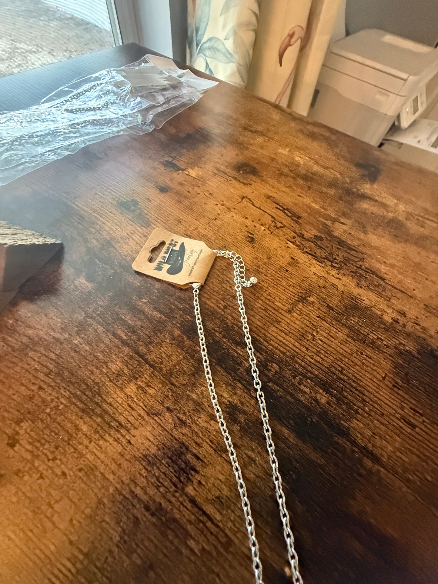 SouthWestern Turquoise Hat and Boot Teardrop Pendant Necklace WildWestBoho