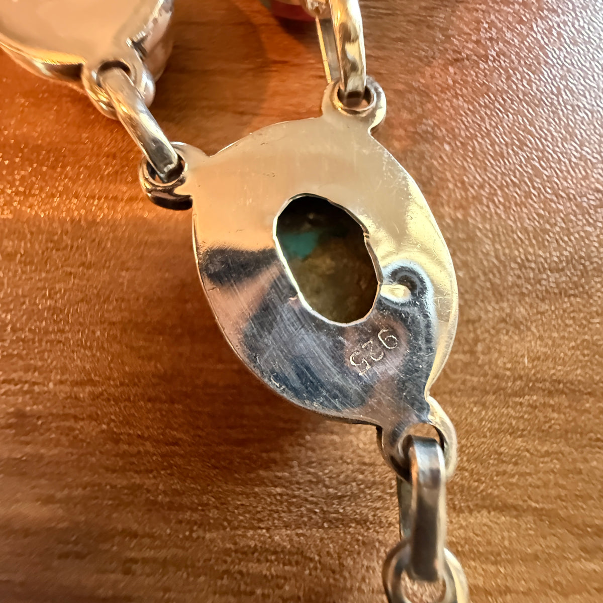 Cotton Candy Dahlia Necklace Spiny Turquoise Gemstone In Sterling Silver 18 Inch Silver Elegant