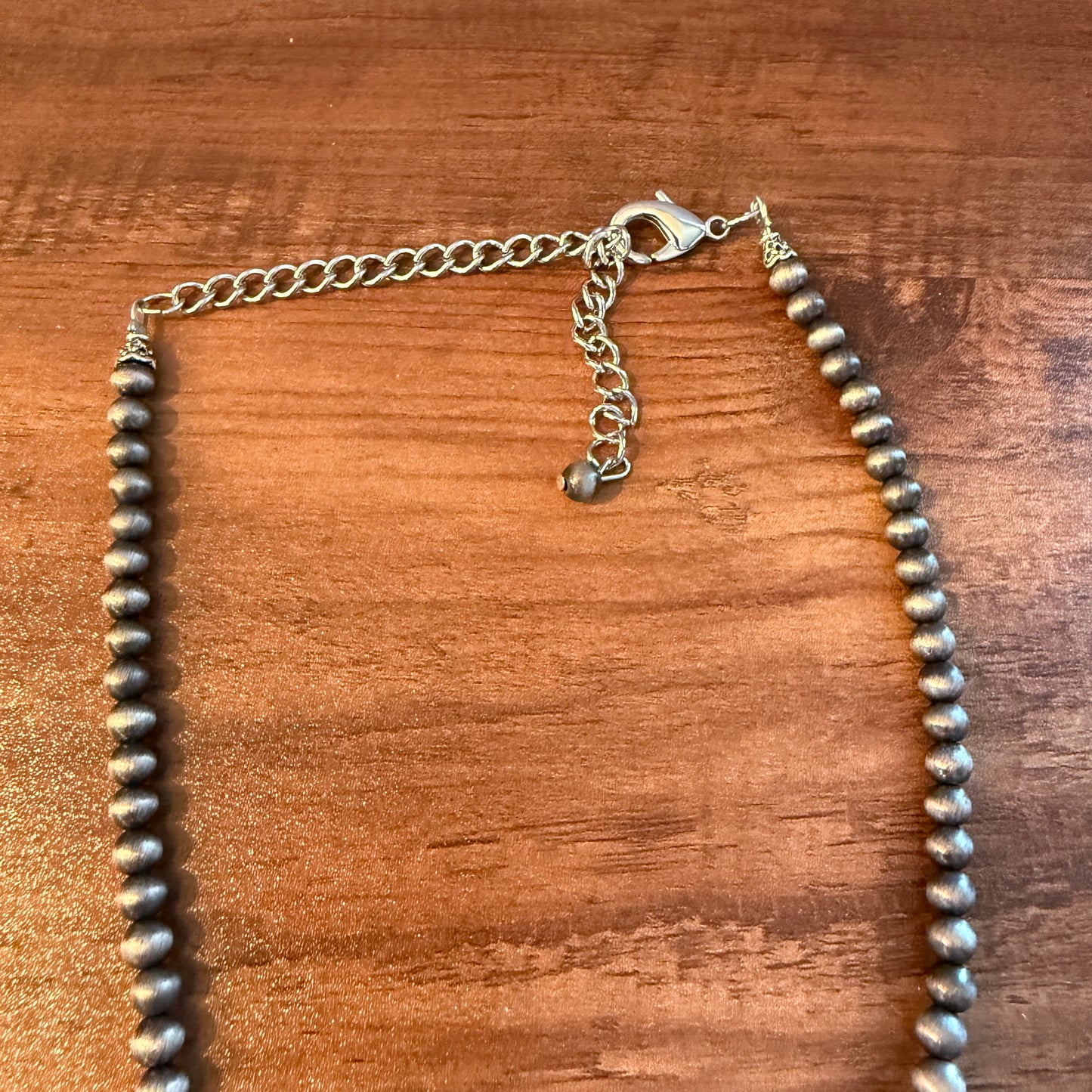 Squash Blossom Turquoise Necklace 18 to 23 Inch Extender Silver Elegant