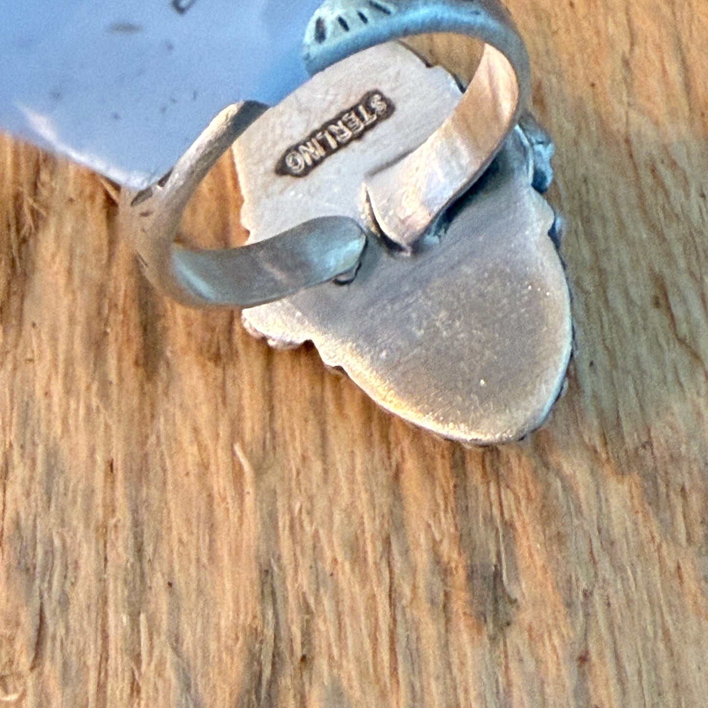Handcrafted Pink Conch Shell Sterling Silver Adjustable Ring Wild West Boho