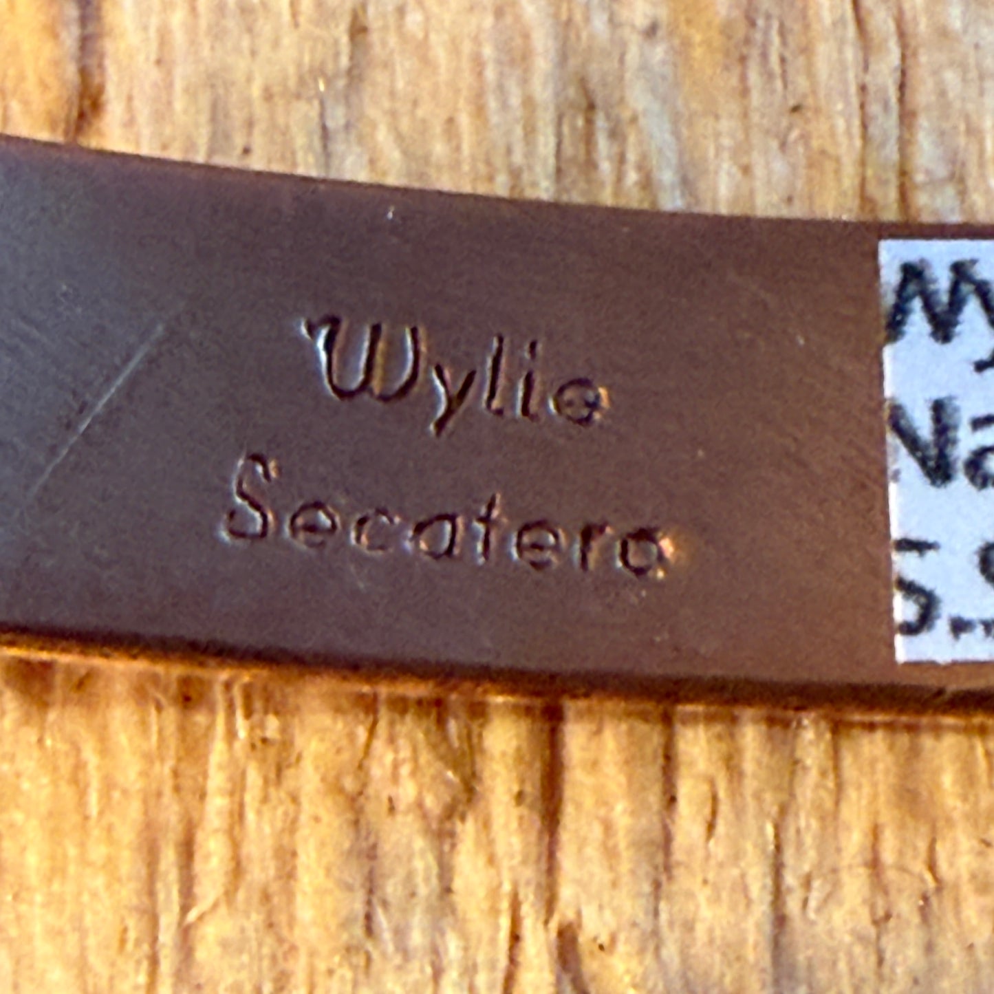 Handcrafted Wylie Secatero Signed Copper Sterling Silver Cuff Bracelet, Size 7 Wild West Boho
