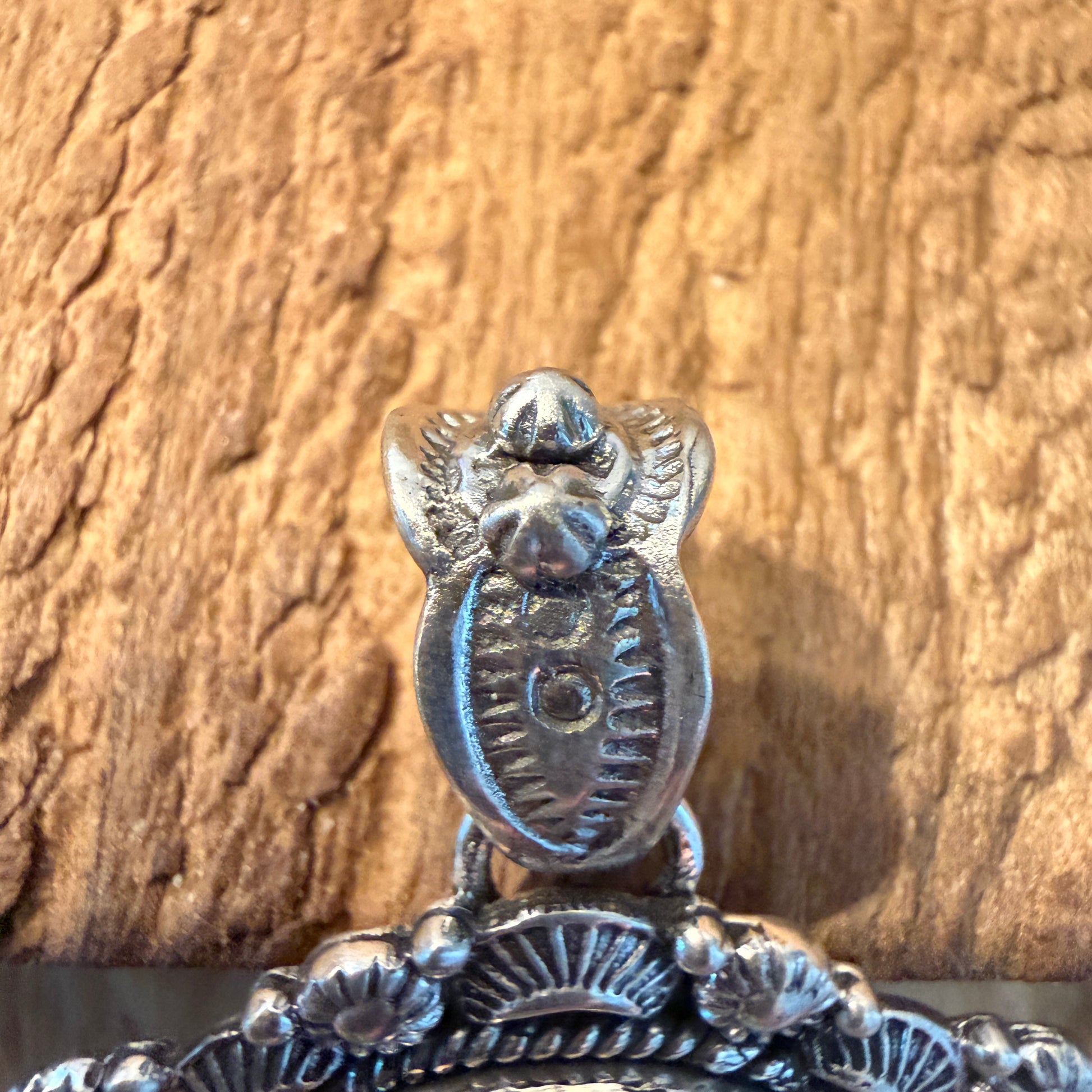 Handcrafted Blackjack Turquoise Gemstone Squash Pendant In 925 Sterling Silver Wild West Boho