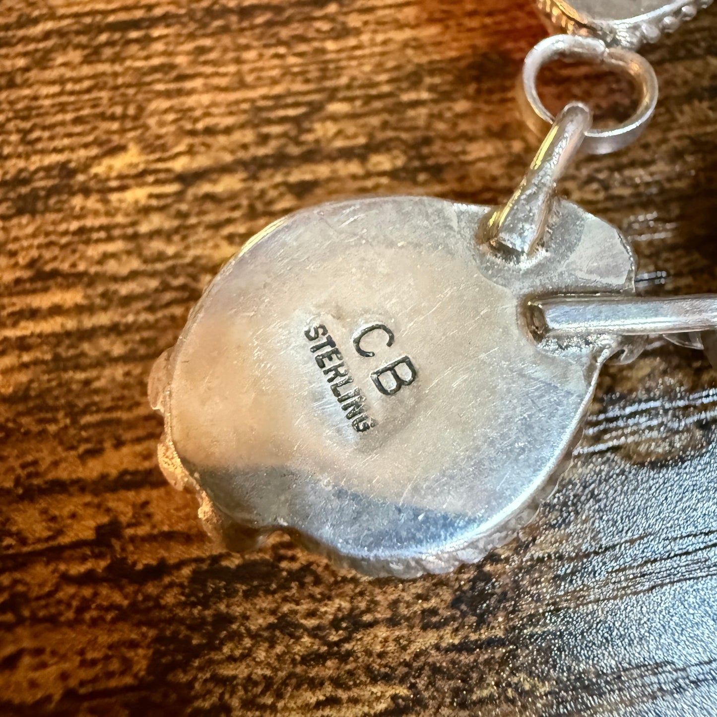 Artist Signed Cindy Begay Pink Cotton Candy Necklace Sterling Silver 16 Inch Chain Wild West Boho