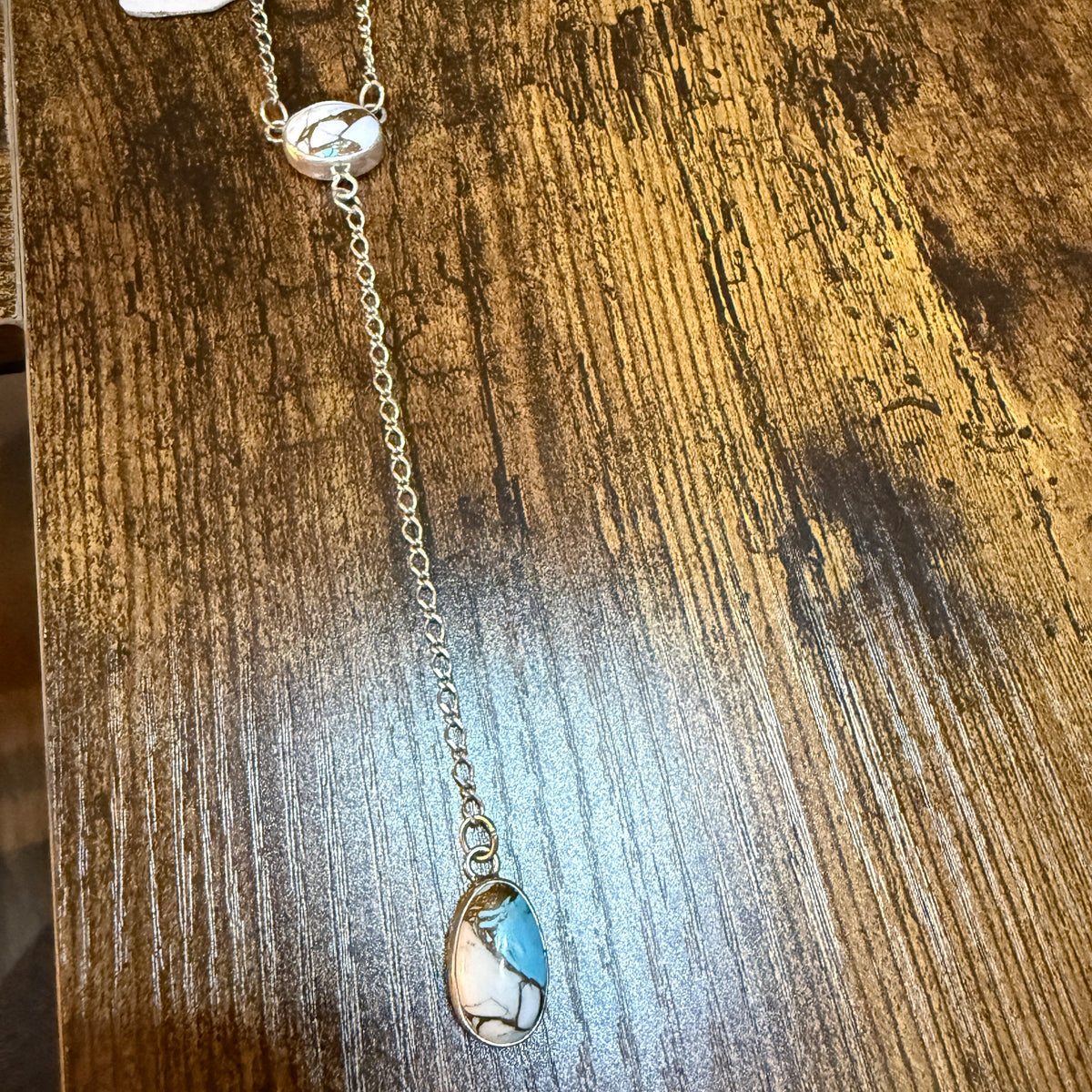Signed Joseph Begay Cotton Candy Dahlia Necklace 18 Inch Chain 5 Inch Extension Wild West Boho